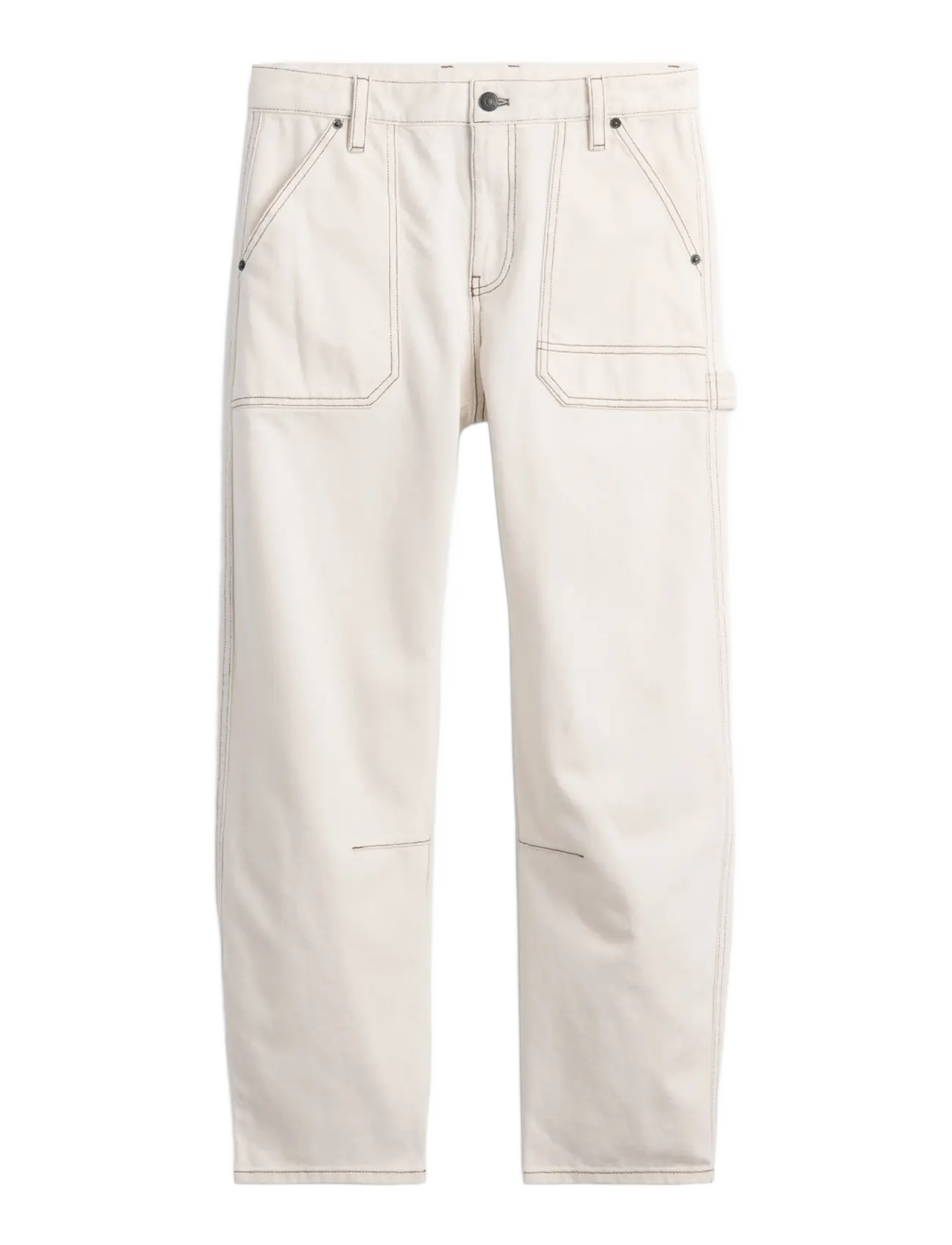 GAP - Mid Rise Barrel Utility Ankle Pants - barrel trousers - ivory frost - 1
