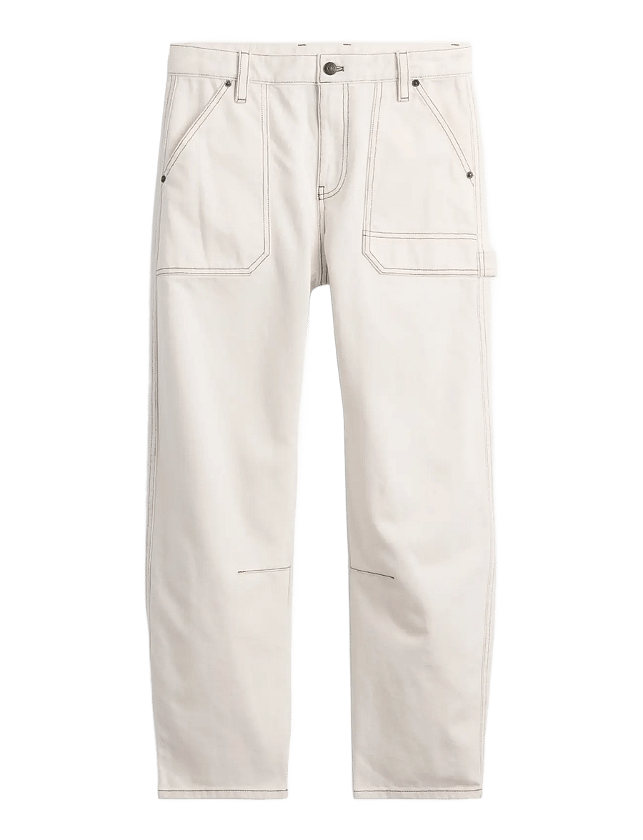 GAP - Mid Rise Barrel Utility Ankle Pants - barrelbyxor - ivory frost - 1