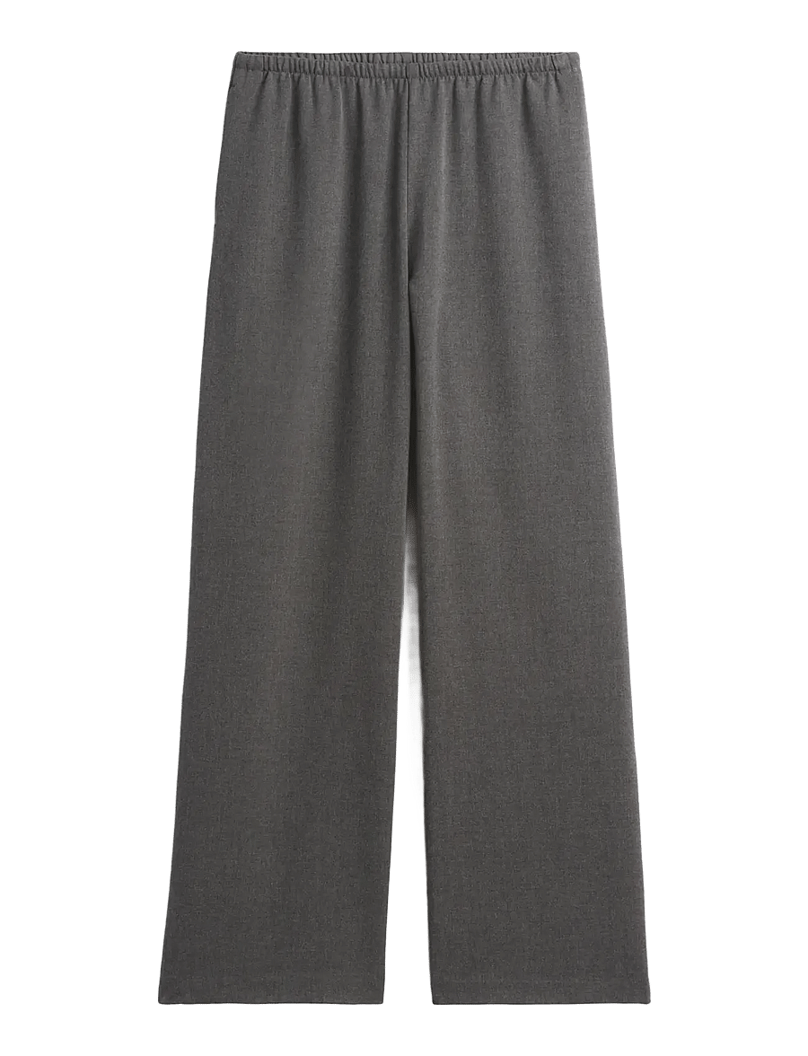 GAP - Wide Leg Twill Bottoms from the GAP collection - hosen mit weitem bein - b65 dark heather grey - 1