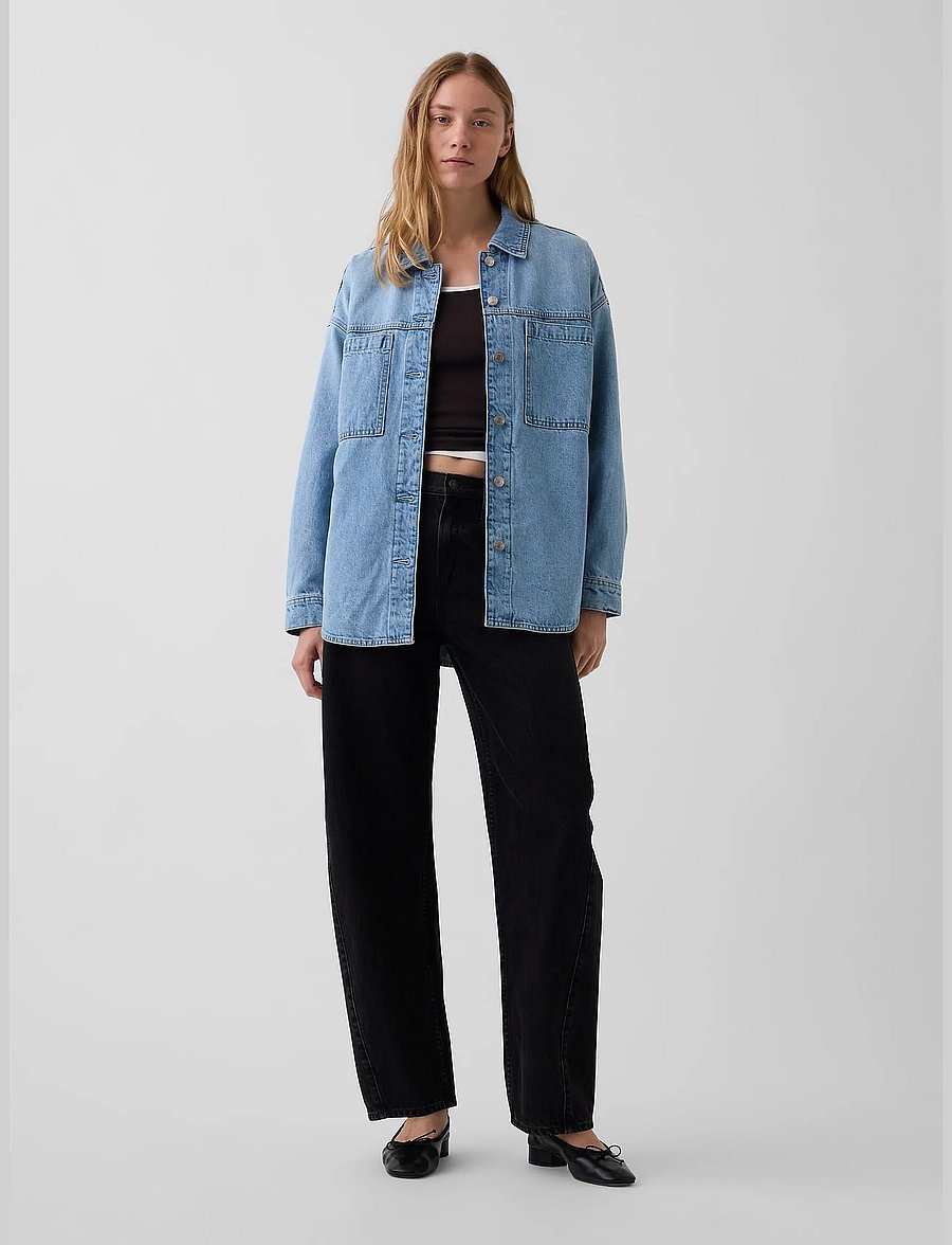 GAP - Denim Oversized Shirt Jacket from the GAP collection - light wash - 2