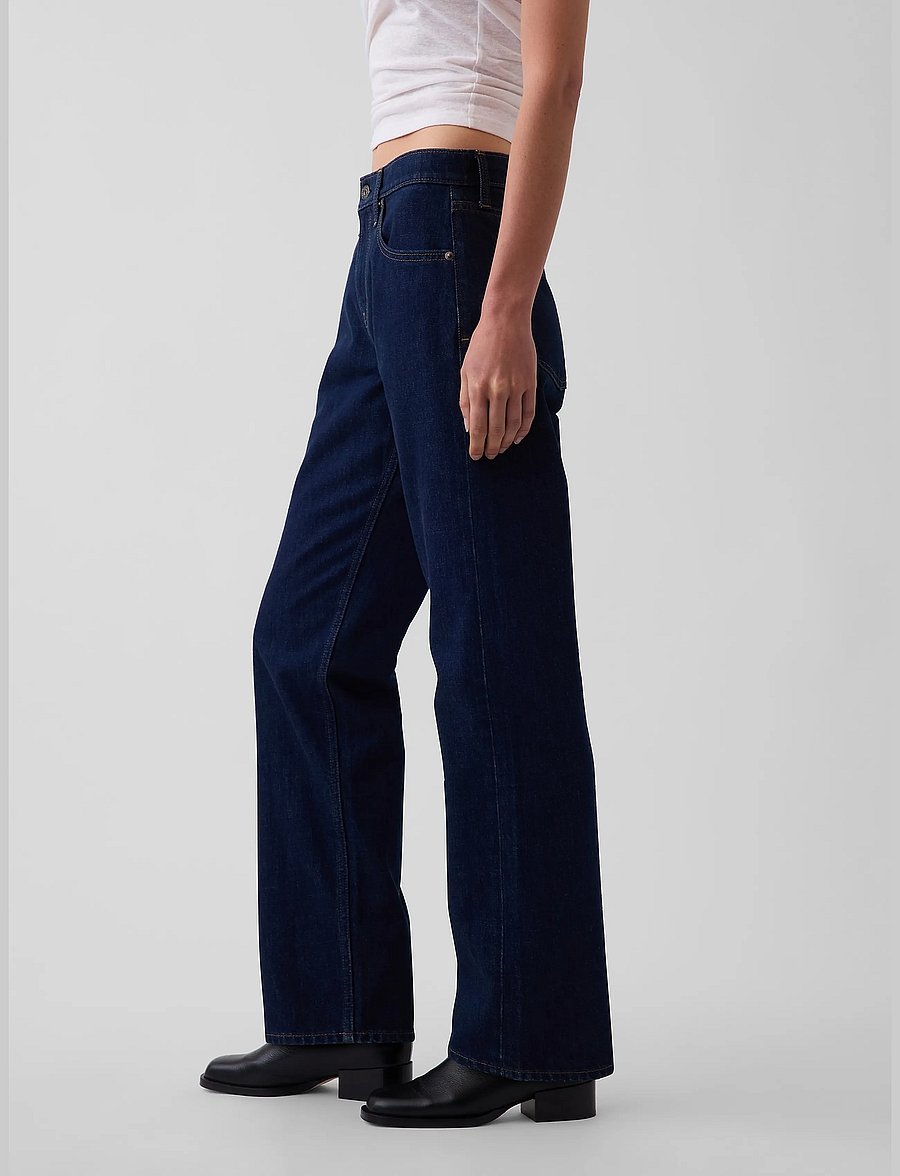 GAP - Mid Rise Straight Taper Jeans - alt kitsenevad teksad - rinse wash - 3