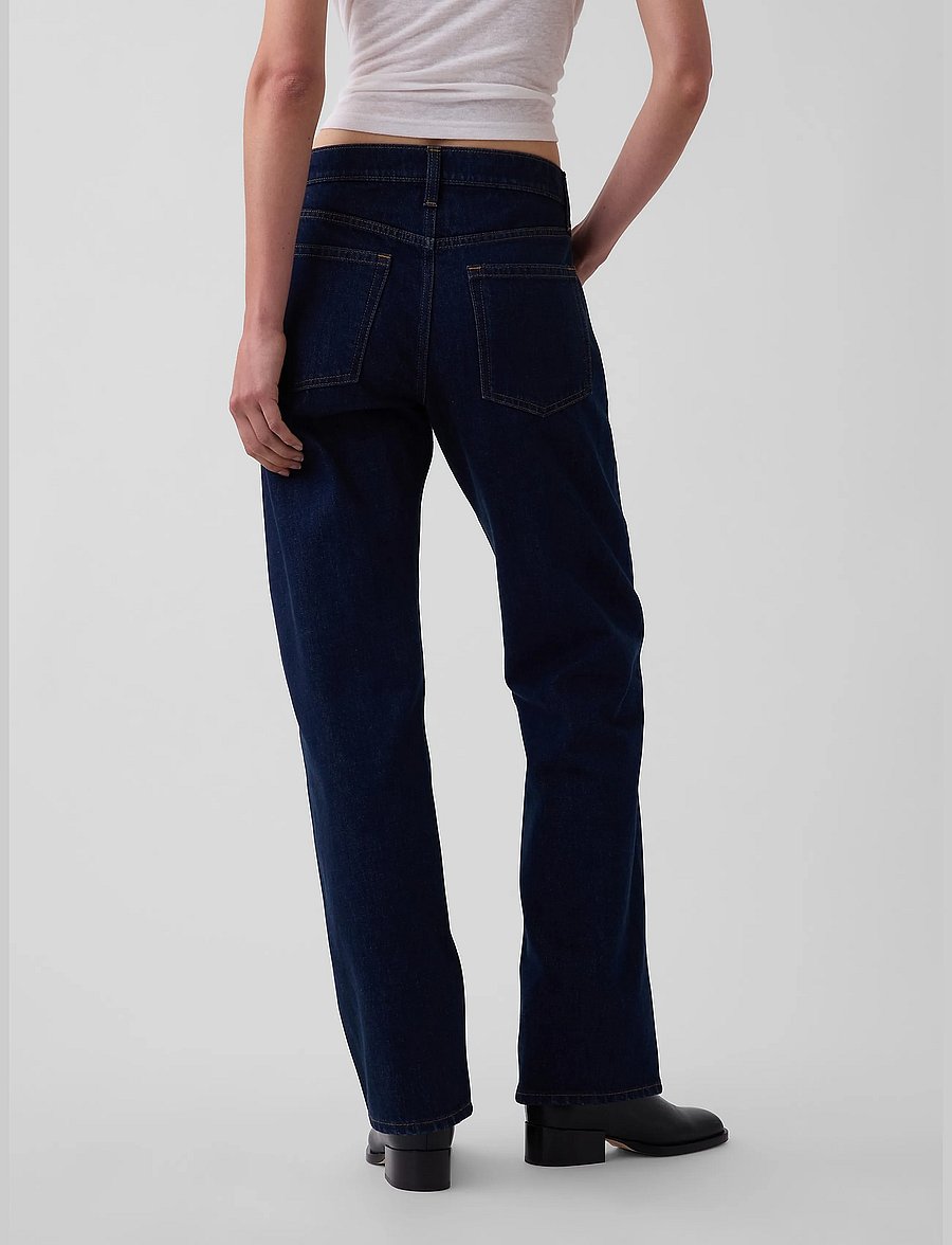 GAP - Mid Rise Straight Taper Jeans - alt kitsenevad teksad - rinse wash - 4