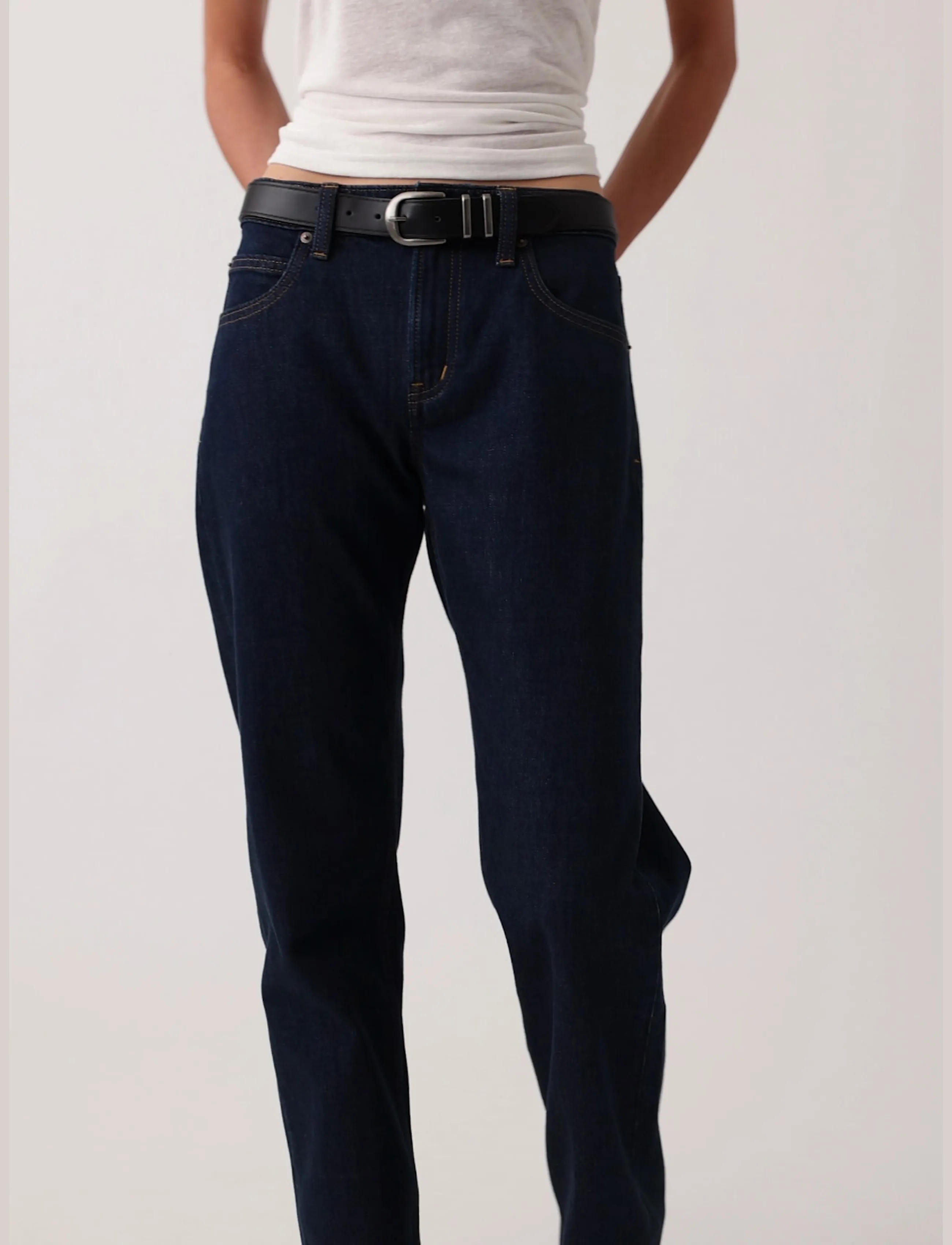 GAP Mid Rise Straight Taper Jeans dam – bild 7