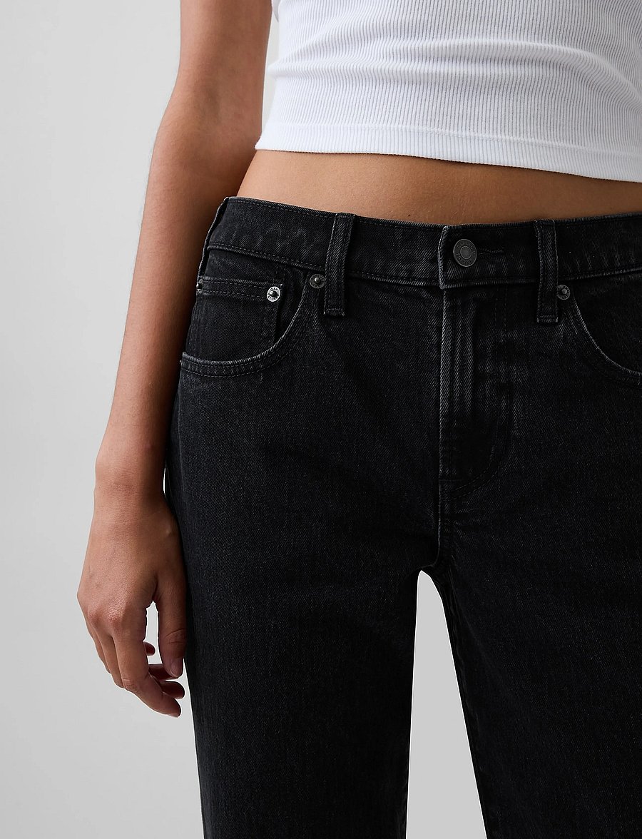 GAP - Mid-Rise Relaxed Flare Jeans from the GAP collection - alt laiad teksad - black wash - 4