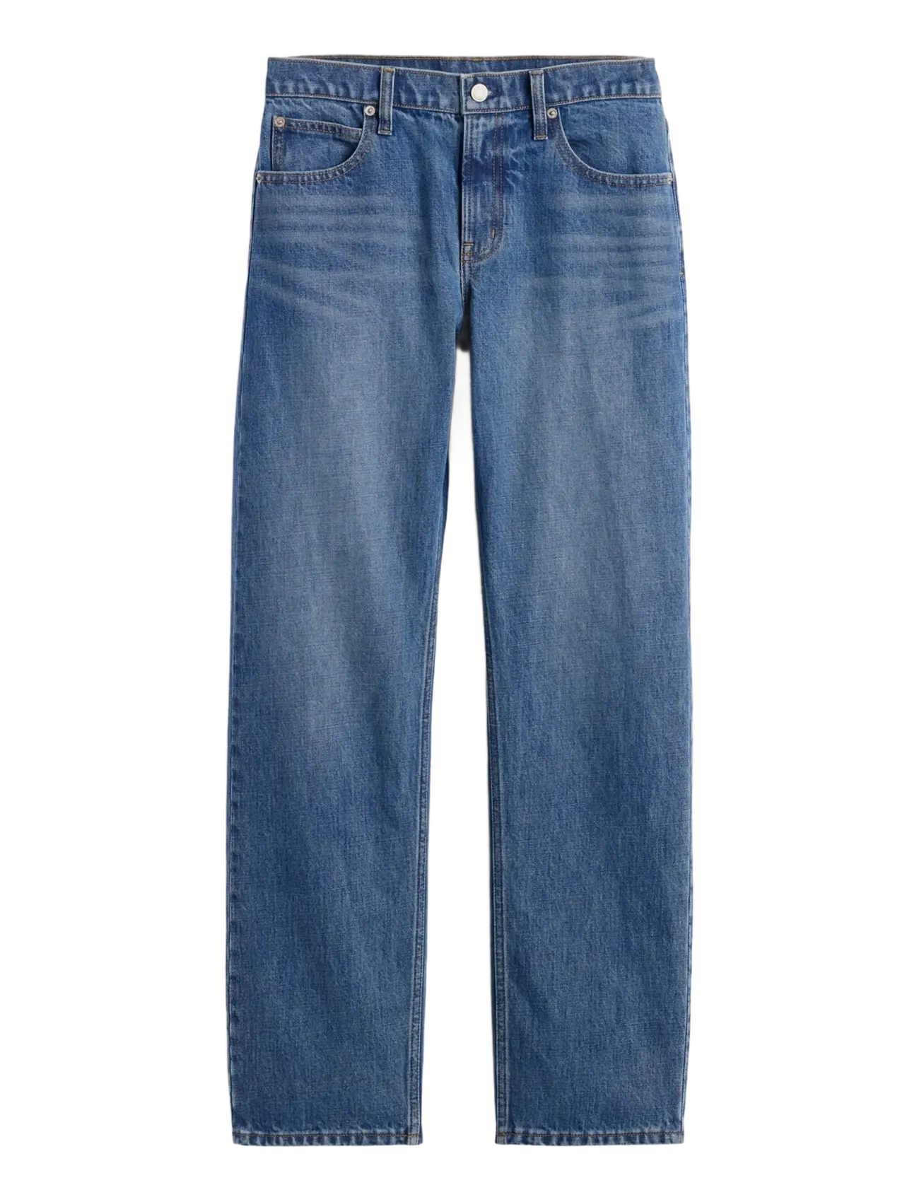 GAP - Mid Rise Straight Taper Jeans - medium wash - 1