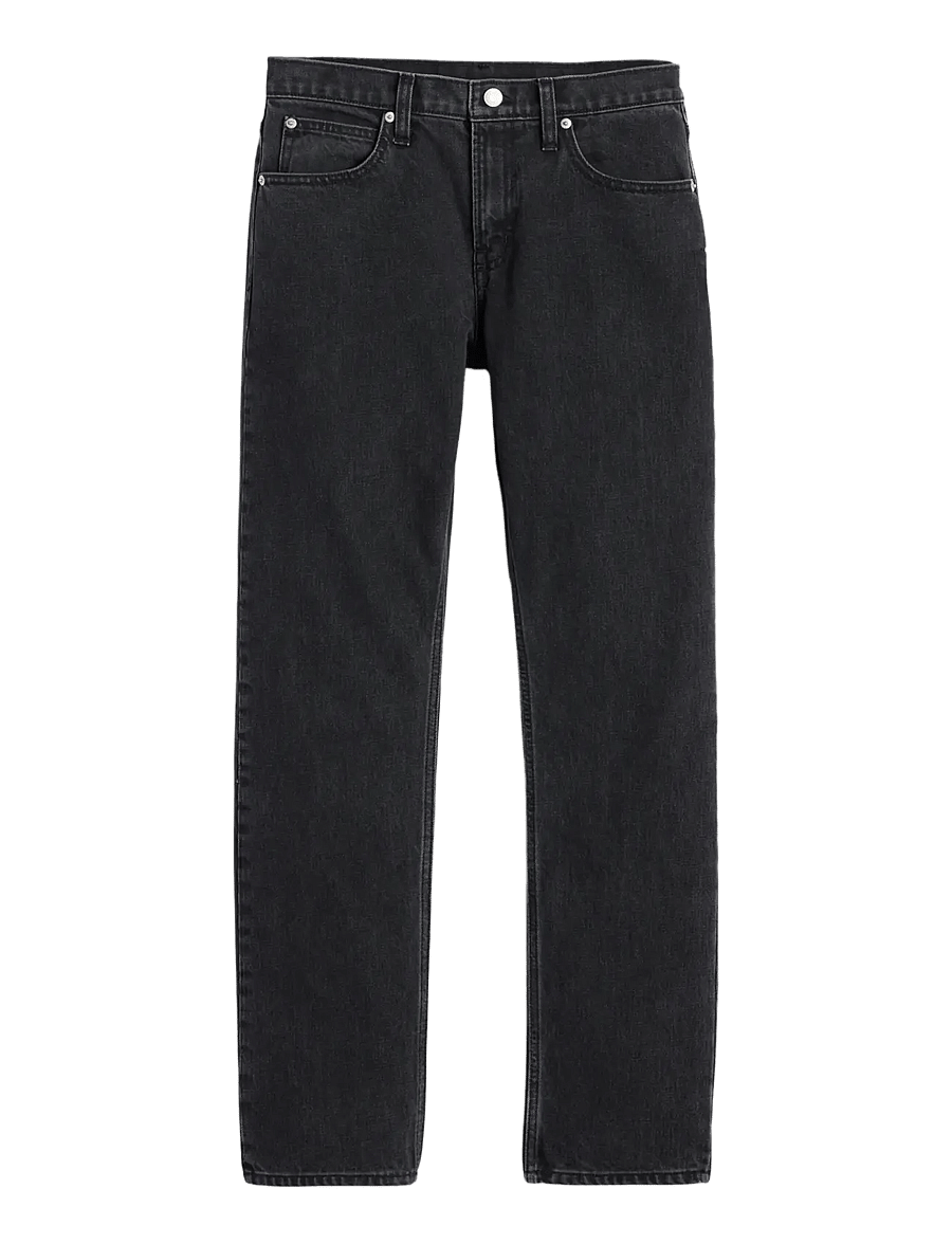 GAP - Mid Rise Straight Taper Jeans - alt kitsenevad teksad - black wash - 1
