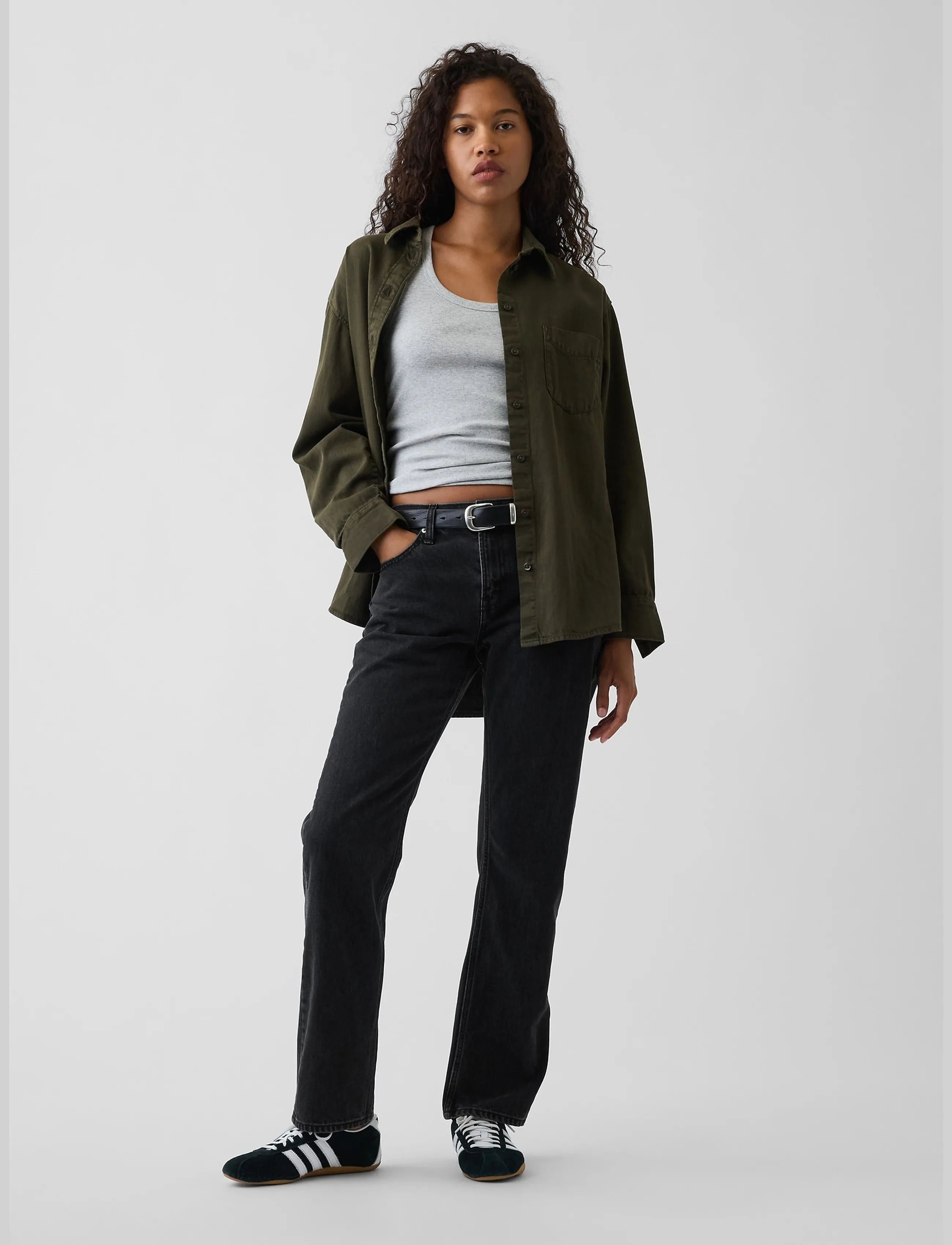 GAP Mid Rise Straight Taper Jeans dam – bild 6