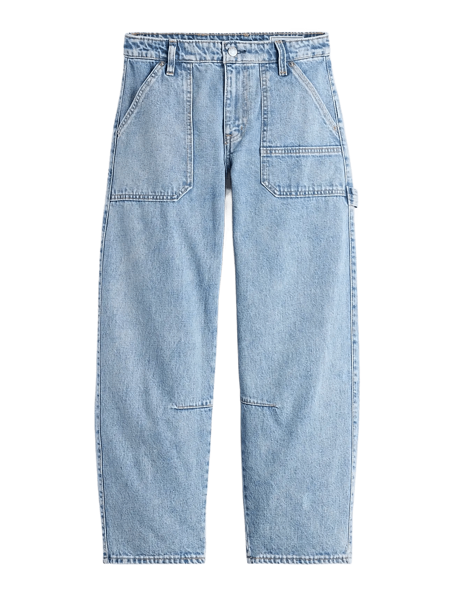 GAP - Mid-Rise Barrel Utility Jeans from the GAP collection - barrel jeans - light wash - 0