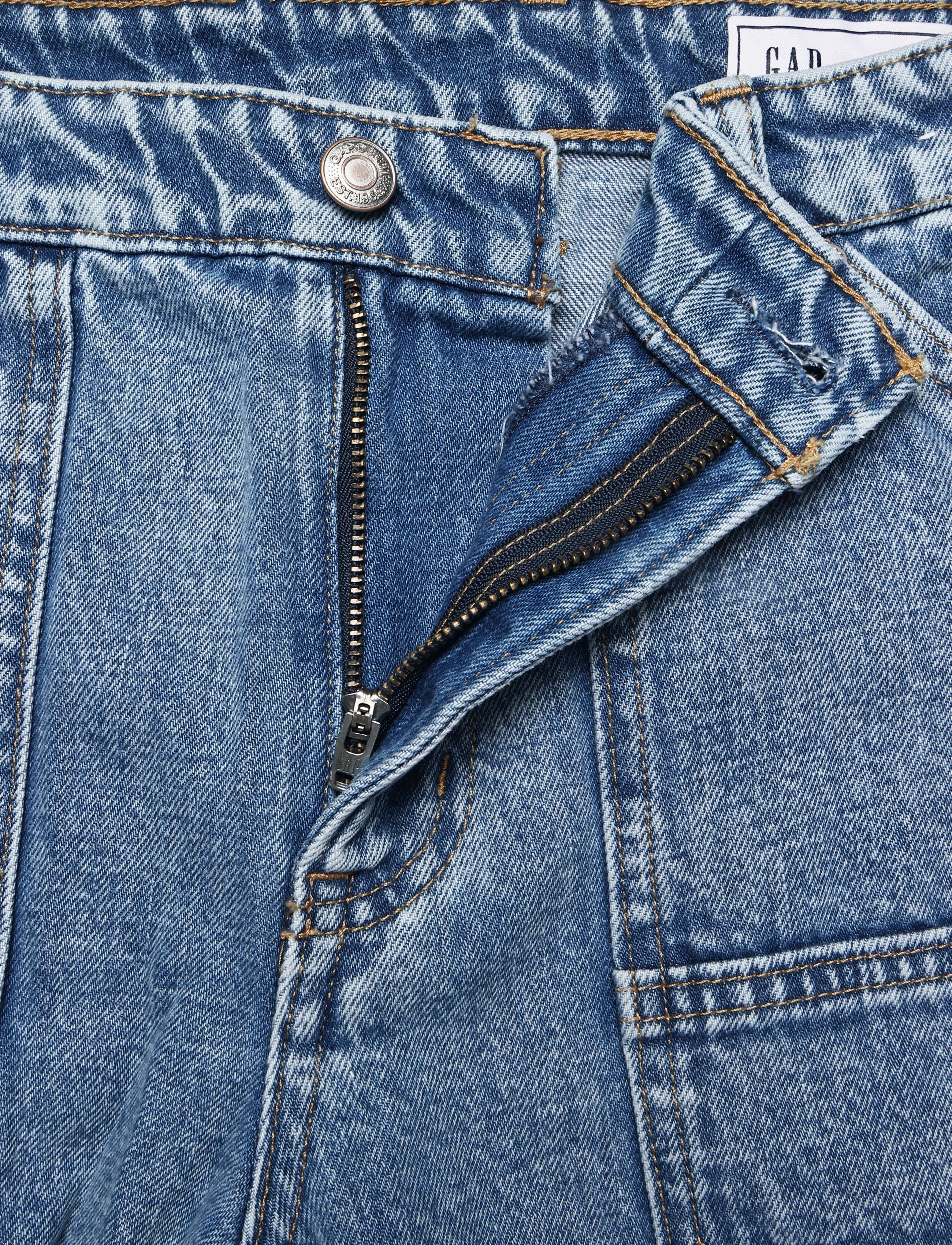 GAP - Mid-Rise Barrel Utility Jeans from the GAP collection - barrel jeans - light wash - 3