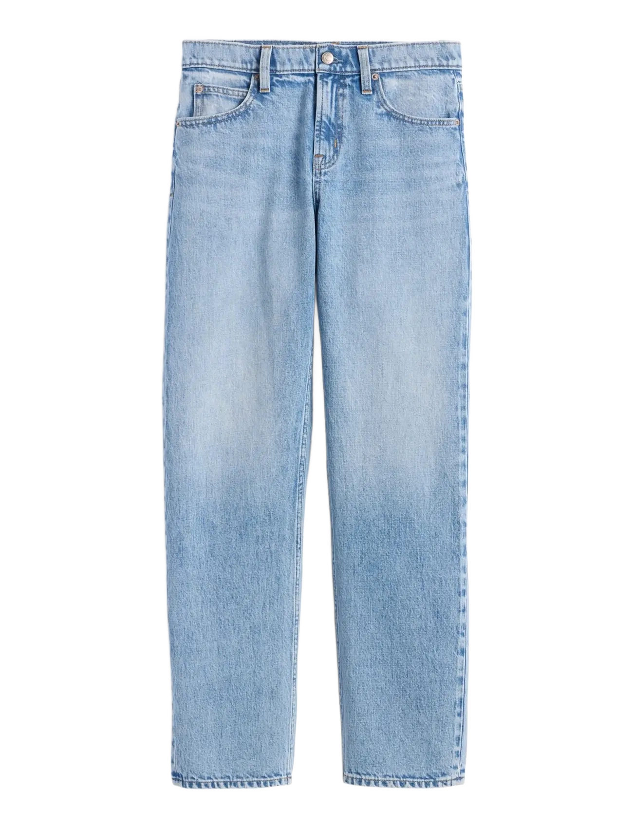 GAP - Mid Rise Straight Taper Jeans - tapered jeans - light wash - 1