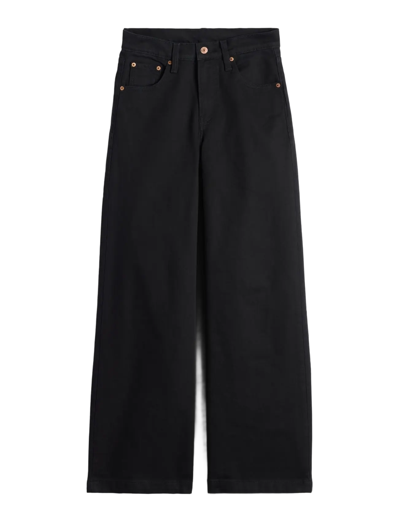 GAP - High-Rise Stride Jeans from the GAP collection - hosen mit weitem bein - absolute black - 1