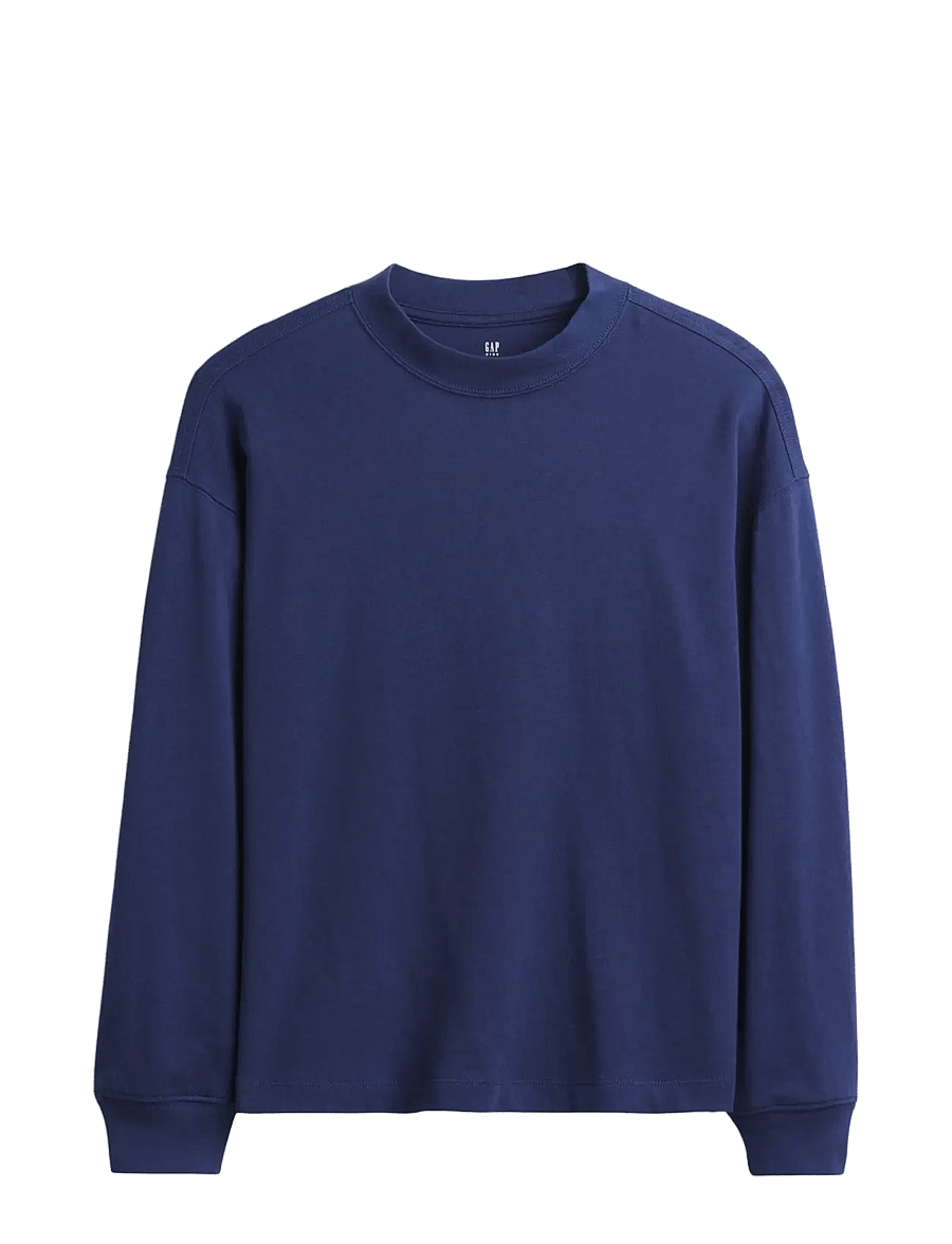 GAP - Kids Heavyweight Oversized T-Shirt from the GAP collection - langärmelig - dutch blue - 1