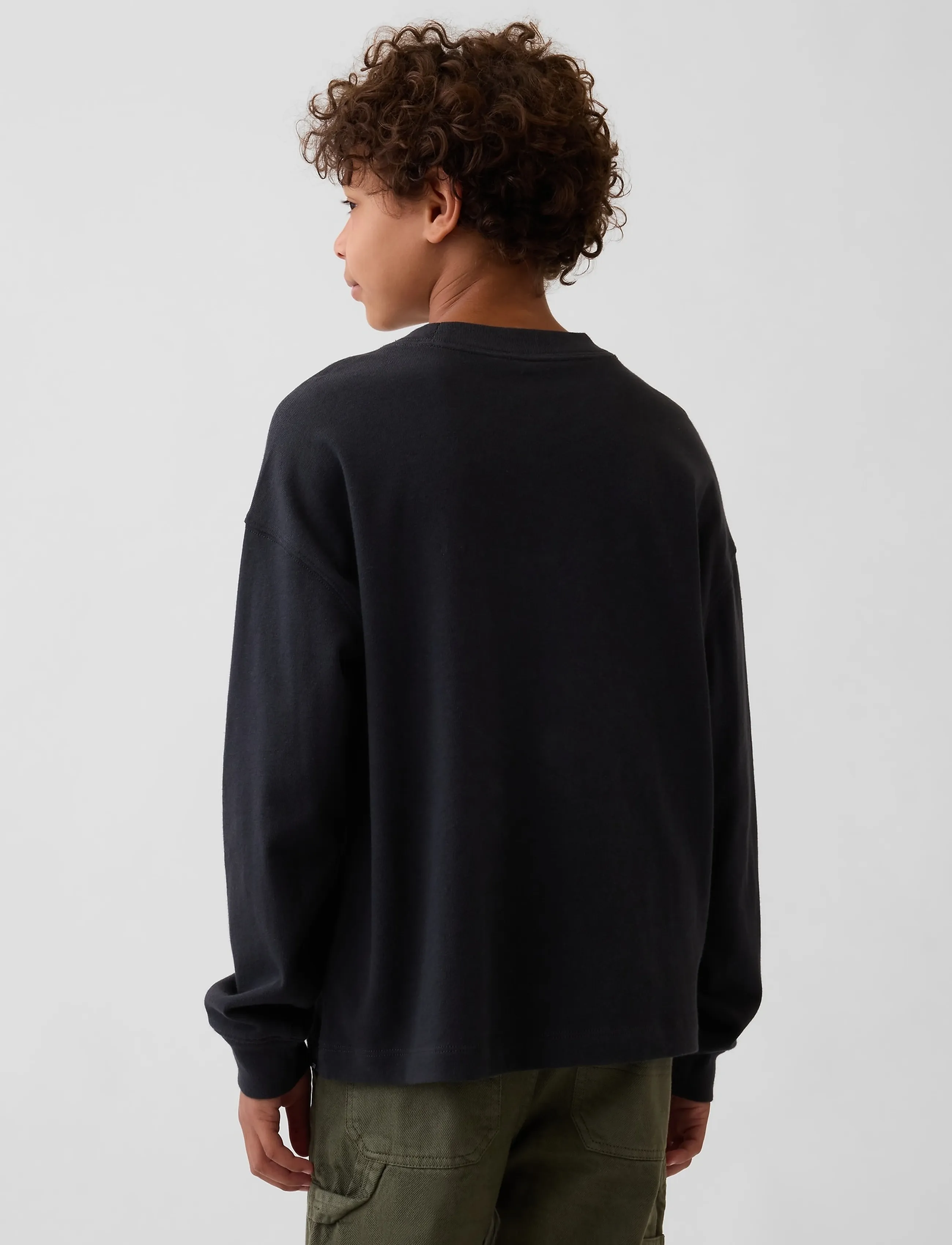 GAP - Kids Heavyweight Oversized T-Shirt from the GAP collection - langärmelig - moonless night - 2