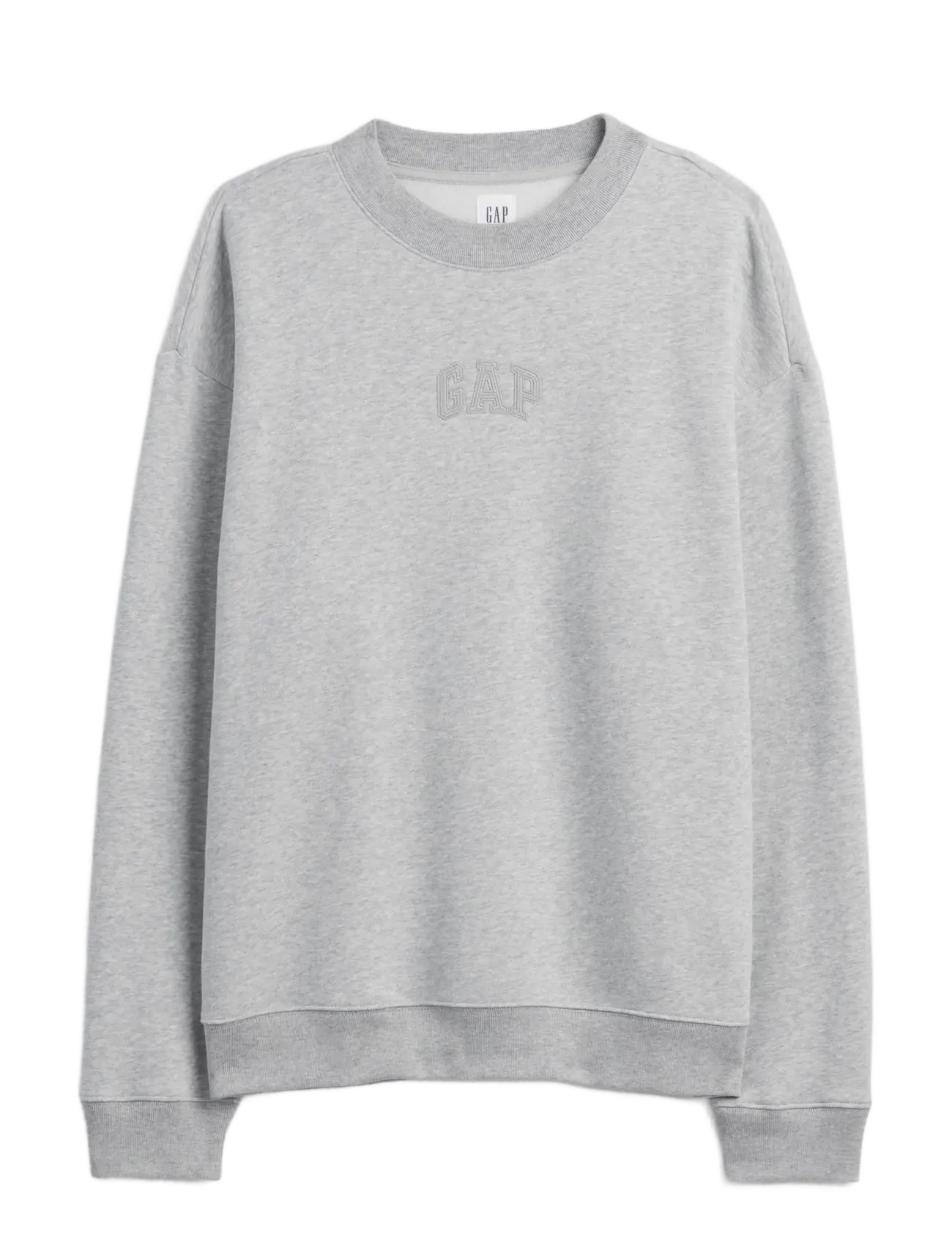 GAP - Adult Relaxed Gap Mini-Logo Sweatshirt - heather grey - 1