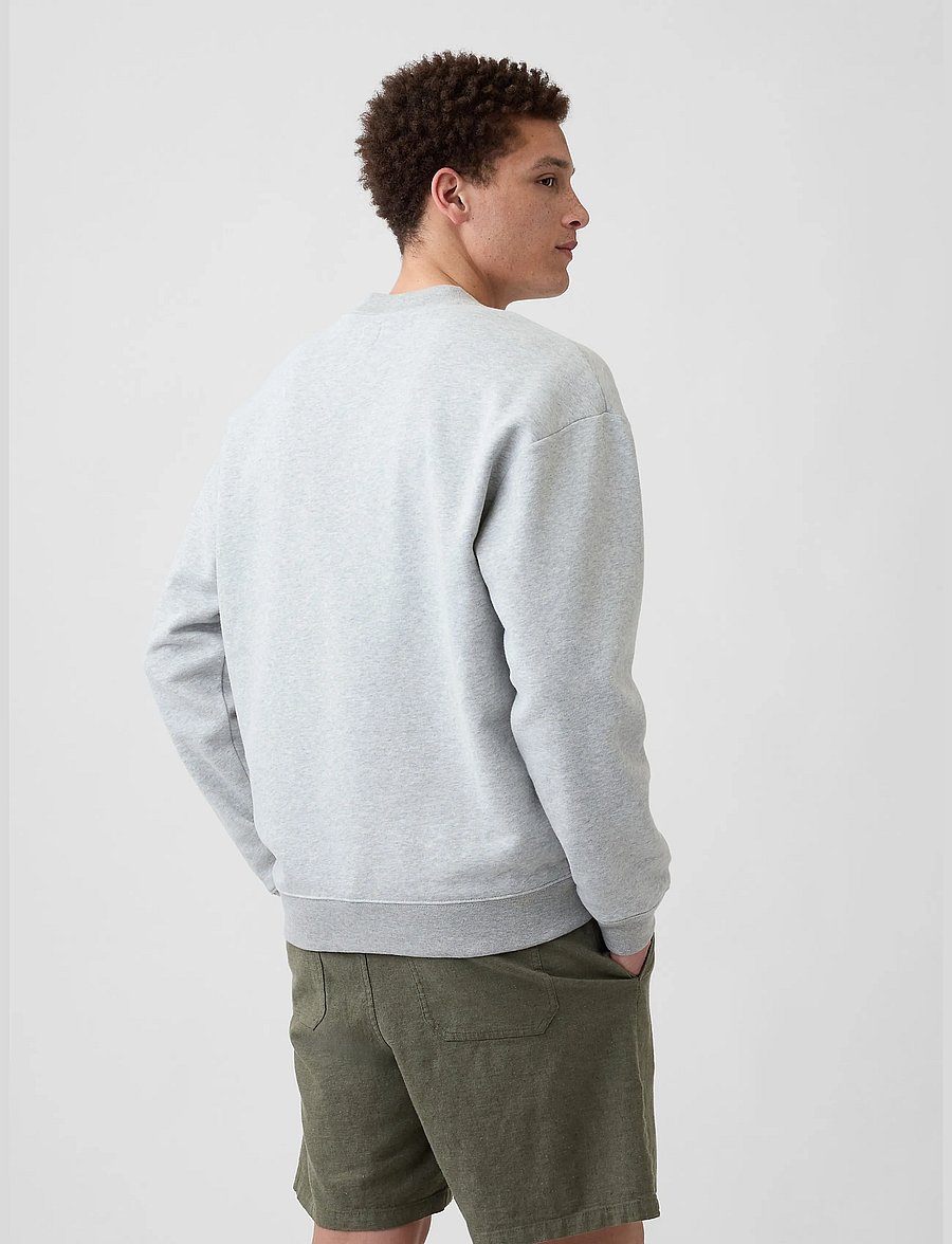 GAP - Adult Relaxed Gap Mini-Logo Sweatshirt - heather grey - 2