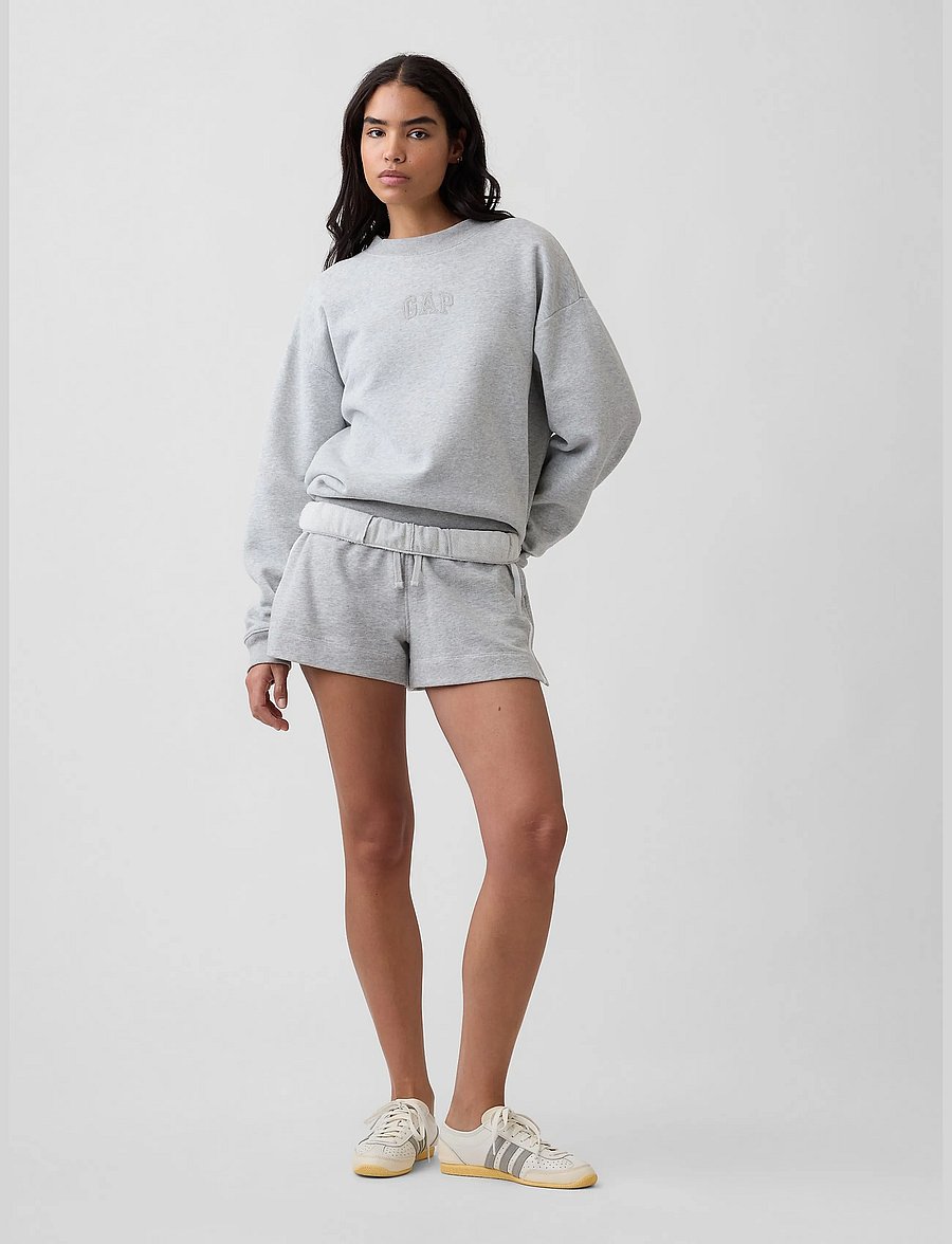 GAP - Adult Relaxed Gap Mini-Logo Sweatshirt - heather grey - 5