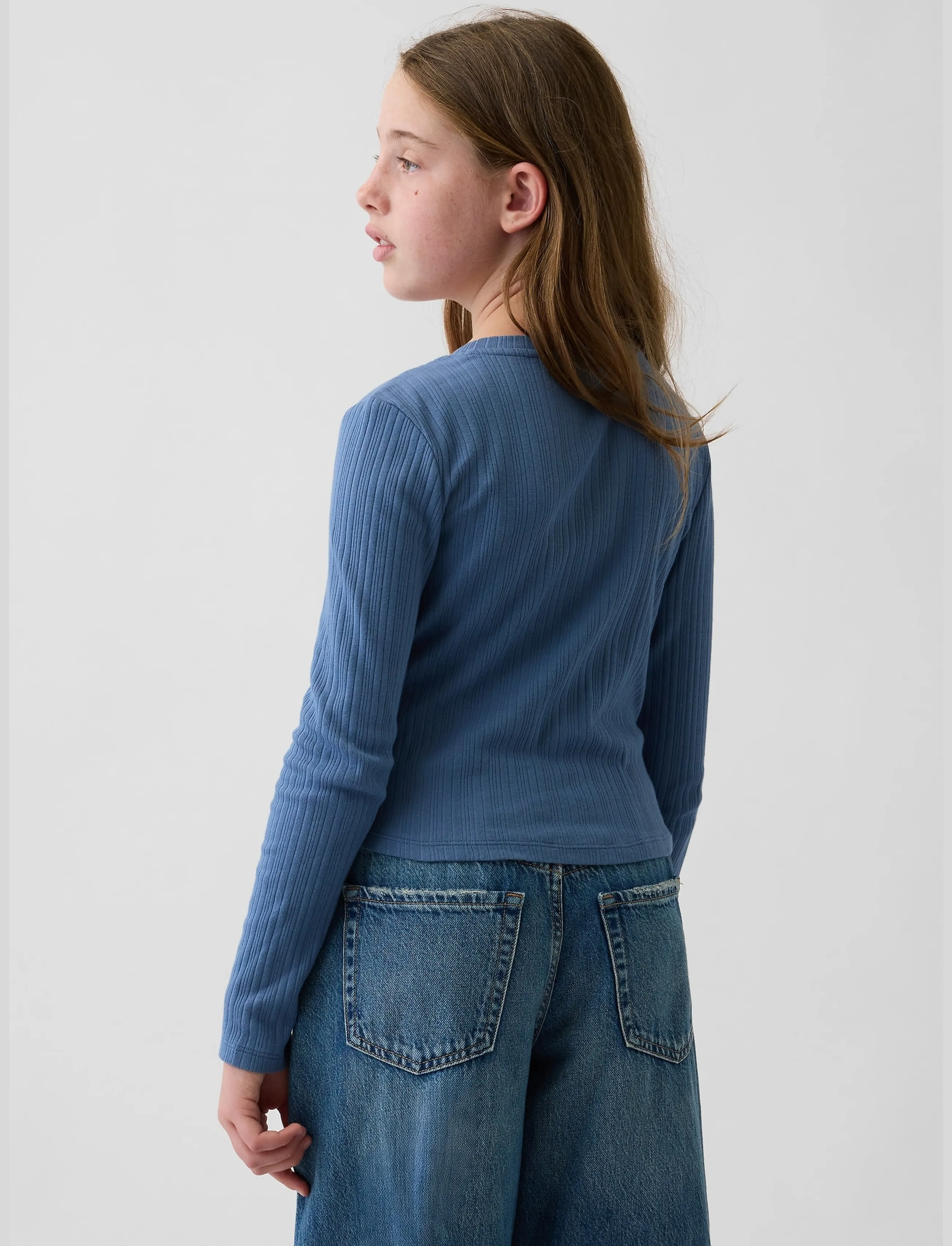 GAP - Rib Henley T-Shirt from the GAP collection - langärmelig - bainbridge blue - 2