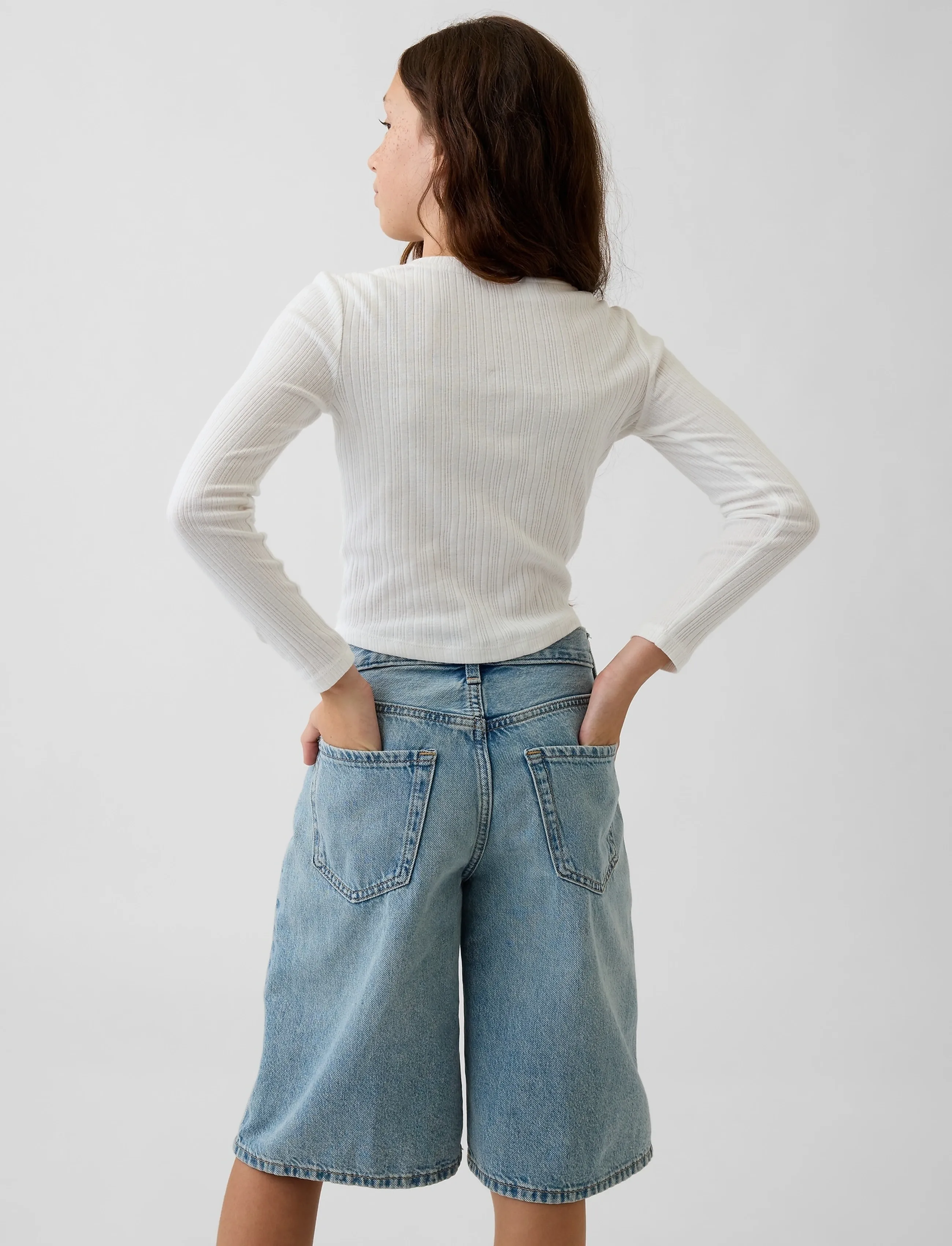 GAP - Rib Henley T-Shirt from the GAP collection - langärmelig - new off white - 2