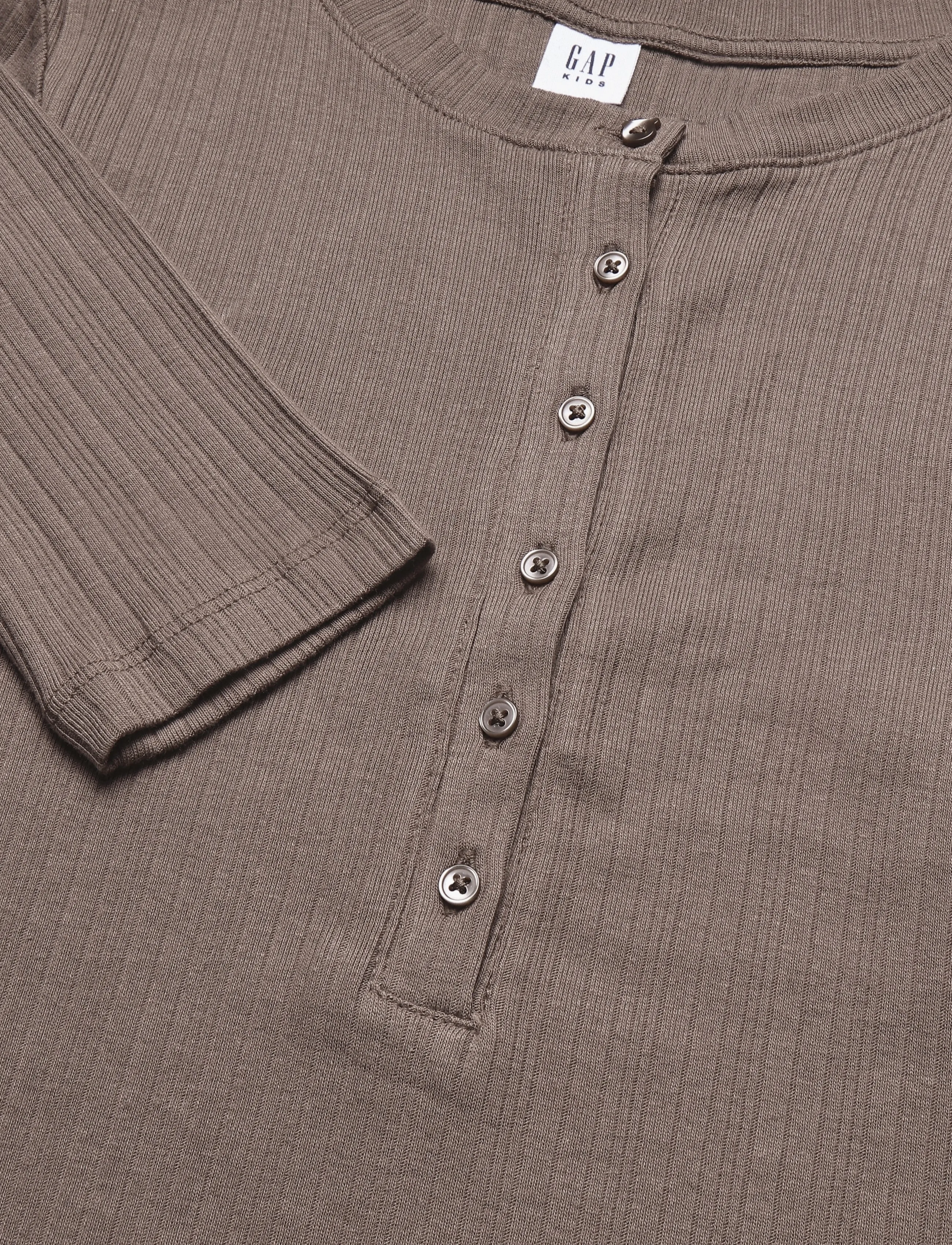 GAP - Rib Henley T-Shirt from the GAP collection - langärmelig - toasted almond - 3