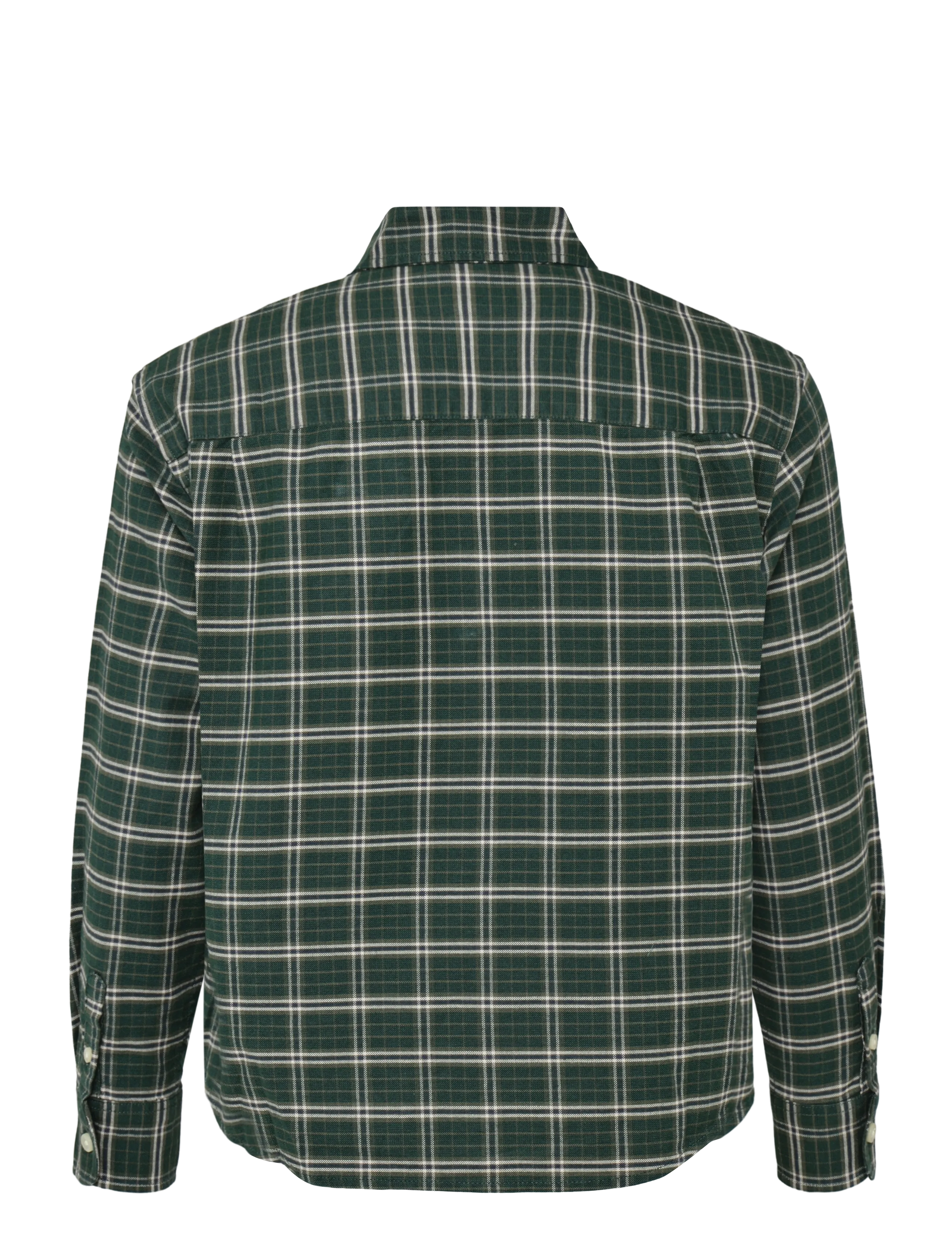 GAP - Relaxed Long-Sleeved Oxford Shirt from the GAP collection - langærmede skjorter - green plaid - 2