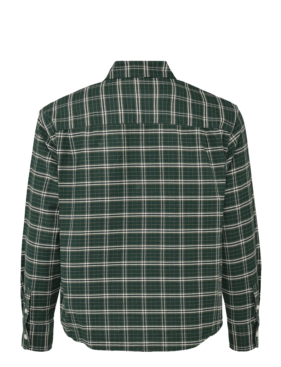 GAP - Relaxed Long-Sleeved Oxford Shirt from the GAP collection - langærmede skjorter - green plaid - 2