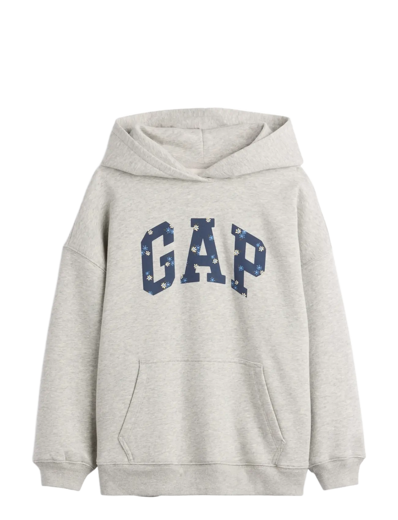 GAP Kids VintageSoft Oversized Logo Hoodie - Nach Größe einkaufen - B08 / grey