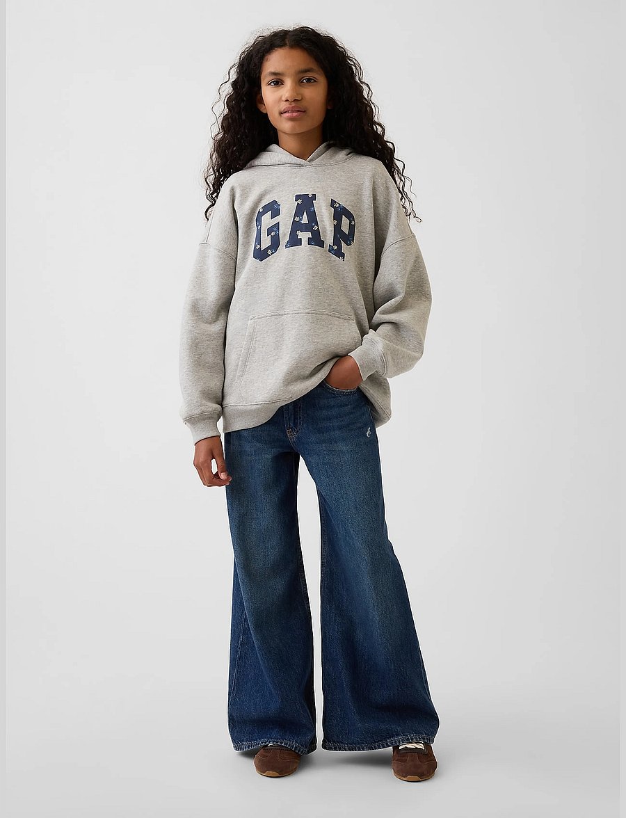 GAP - Kids VintageSoft Oversized Logo Hoodie - kapuzenpullover - b08 - 2