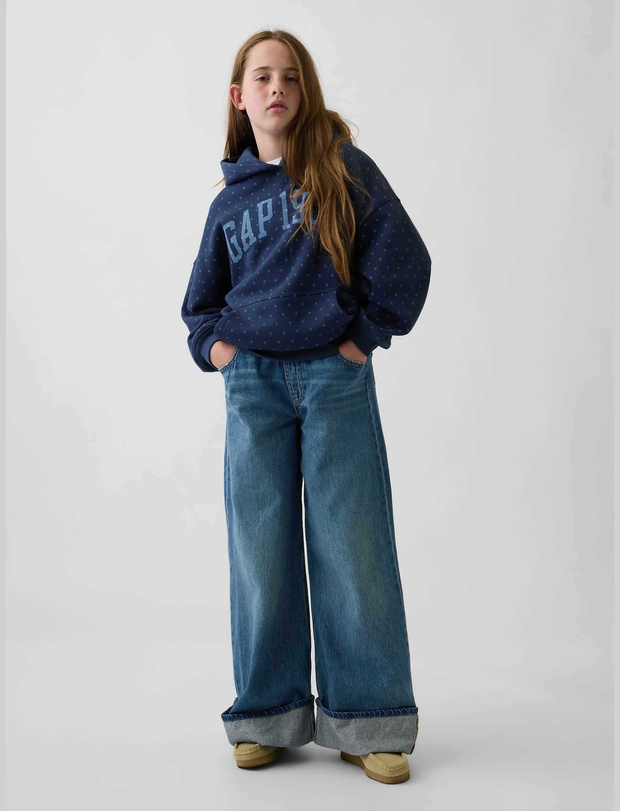 GAP - Kids VintageSoft Oversized Logo Hoodie - kapuzenpullover - vintage navy - 2