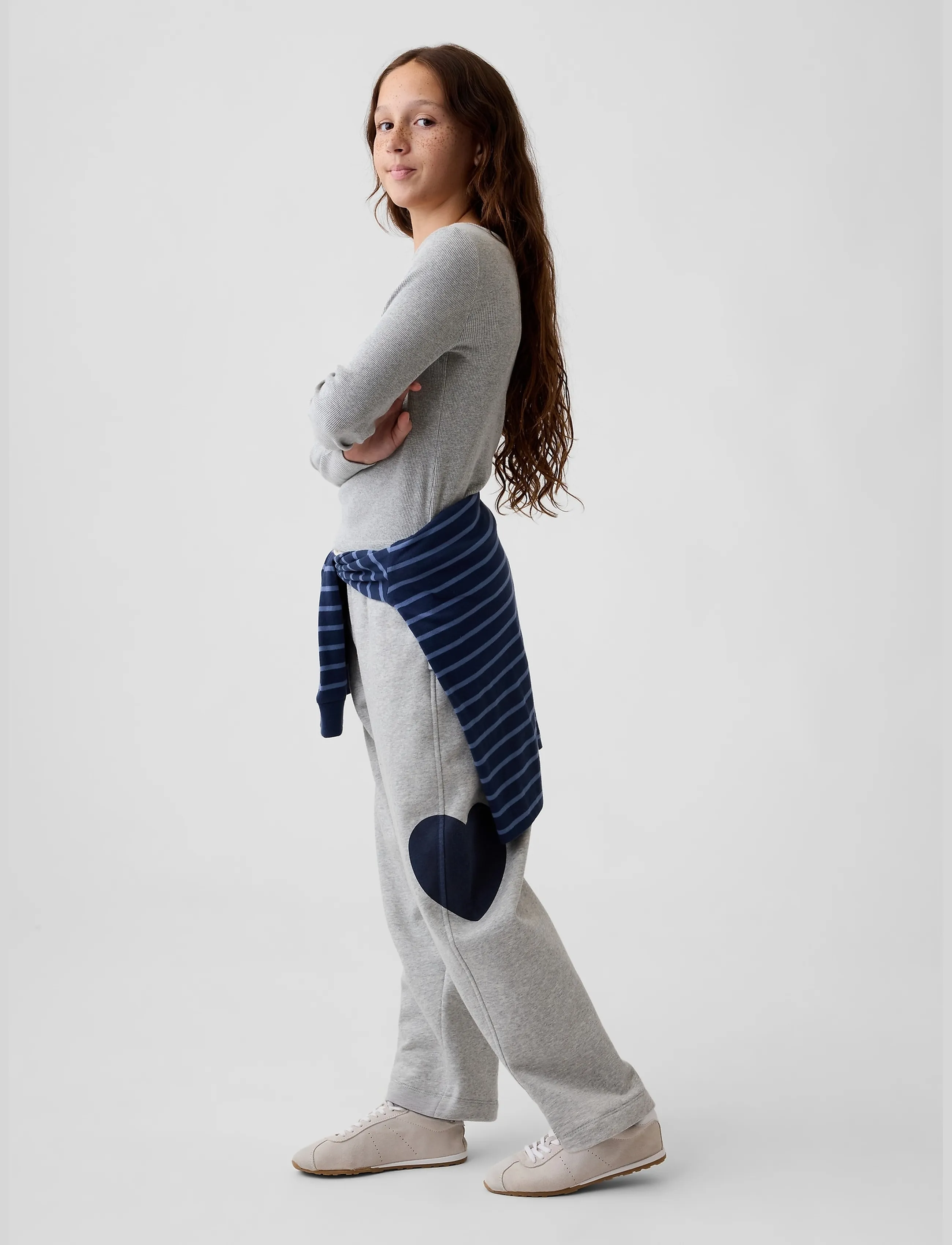GAP - Kids VintageSoft Relaxed Barrel Sweatpants - b08 - 0