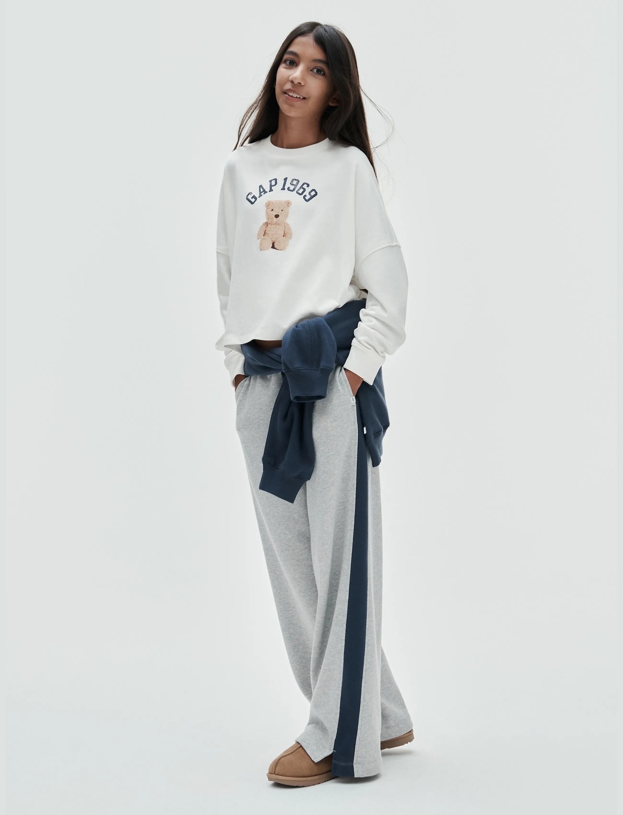 GAP - Kids VintageSoft Baggy Varsity Sweatpants - sweatpants - b08 - 3
