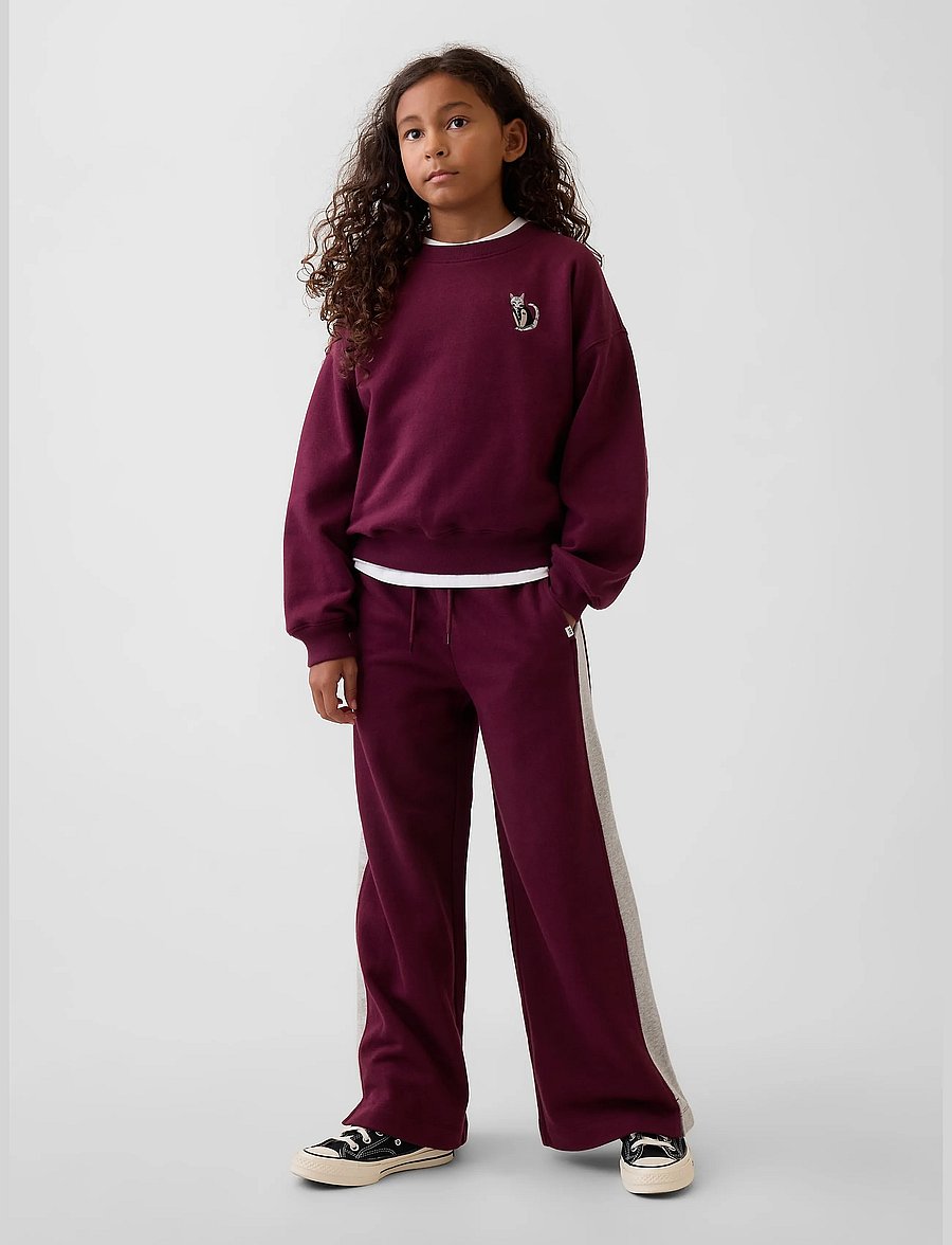 GAP - Kids VintageSoft Baggy Varsity Sweatpants - tuscan red - 0