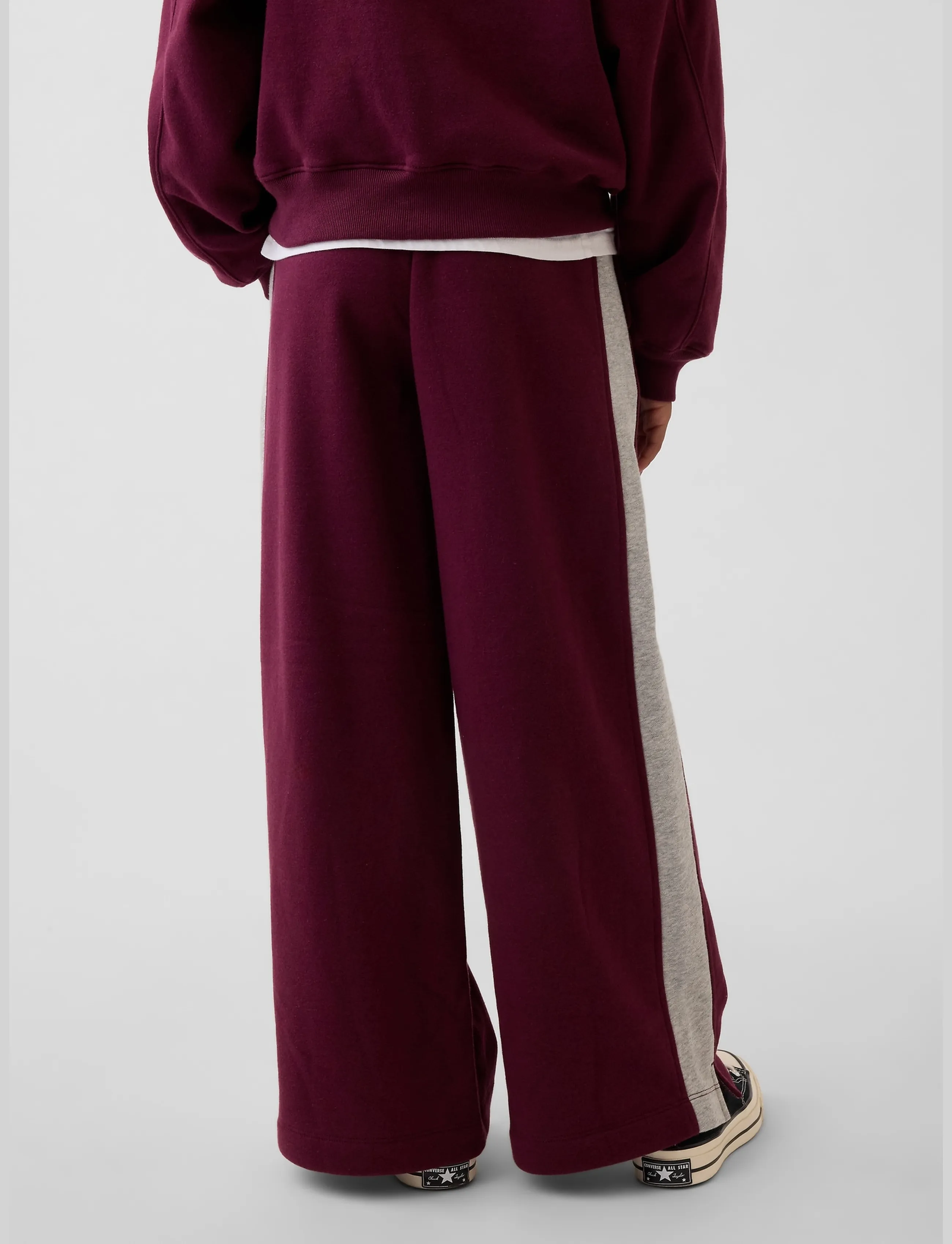 GAP - Kids VintageSoft Baggy Varsity Sweatpants - tuscan red - 3