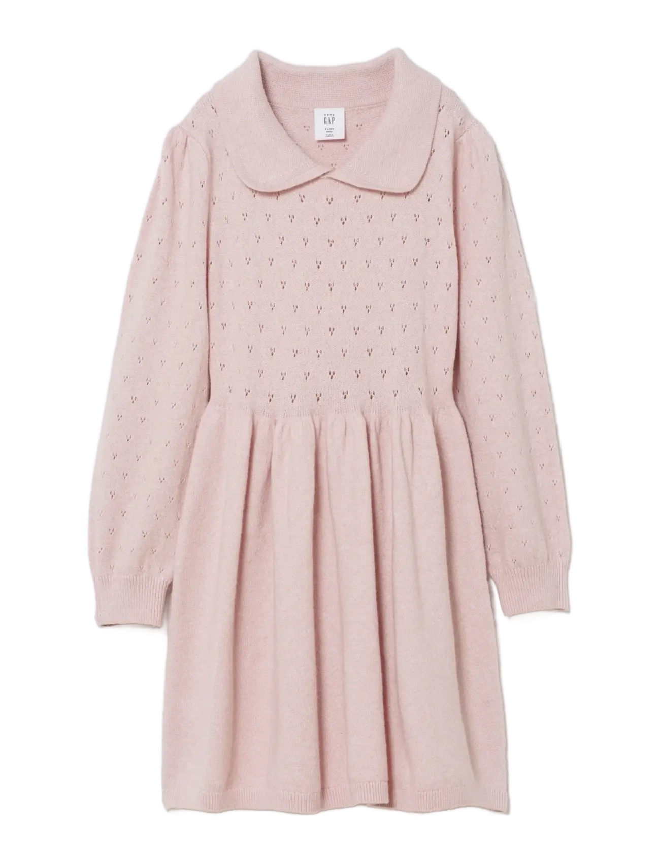 GAP Cashsoft Sweater Dress From The Gap Collection, Kinder, Peter Pan Kragen Strickkleid, Rosa, Gr.116