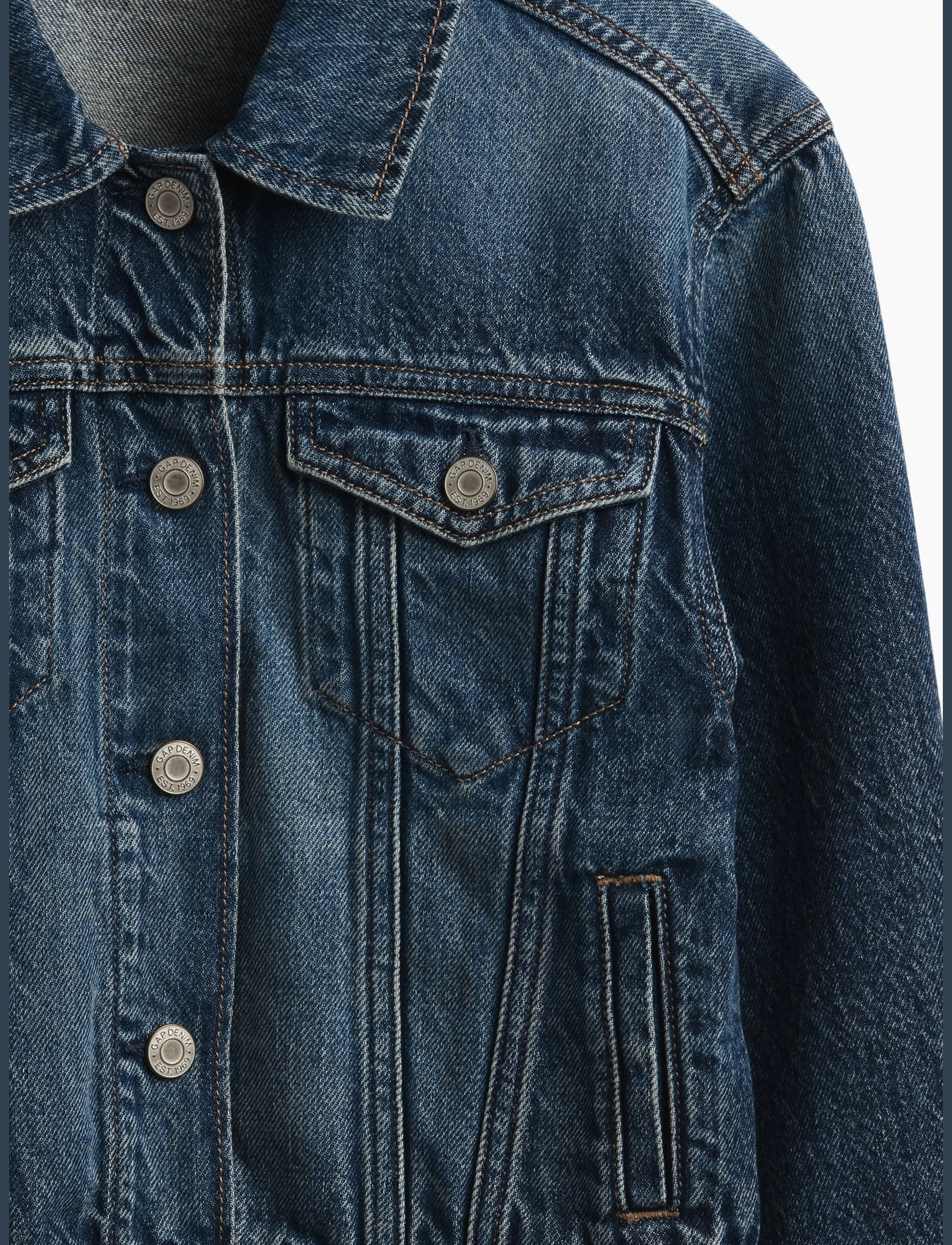 GAP - Kids Icon Denim Jacket from the GAP collection - dark wash - 4