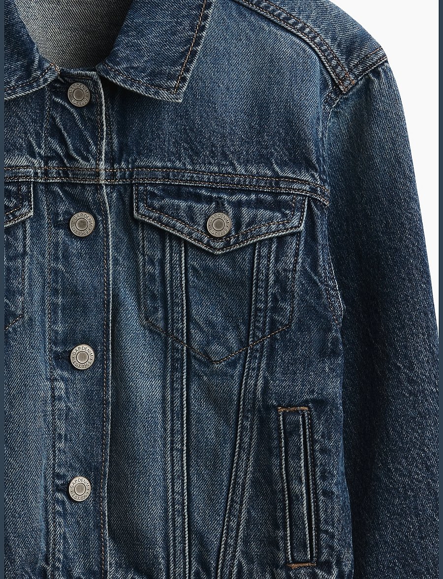 GAP - Kids Icon Denim Jacket from the GAP collection - dark wash - 4
