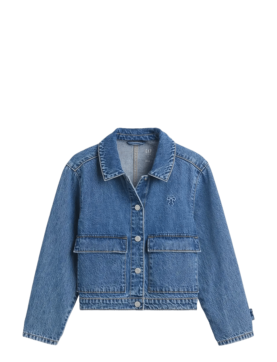 GAP - Kids Denim Patch Pocket Jacket - jeansjacken - medium wash - 1