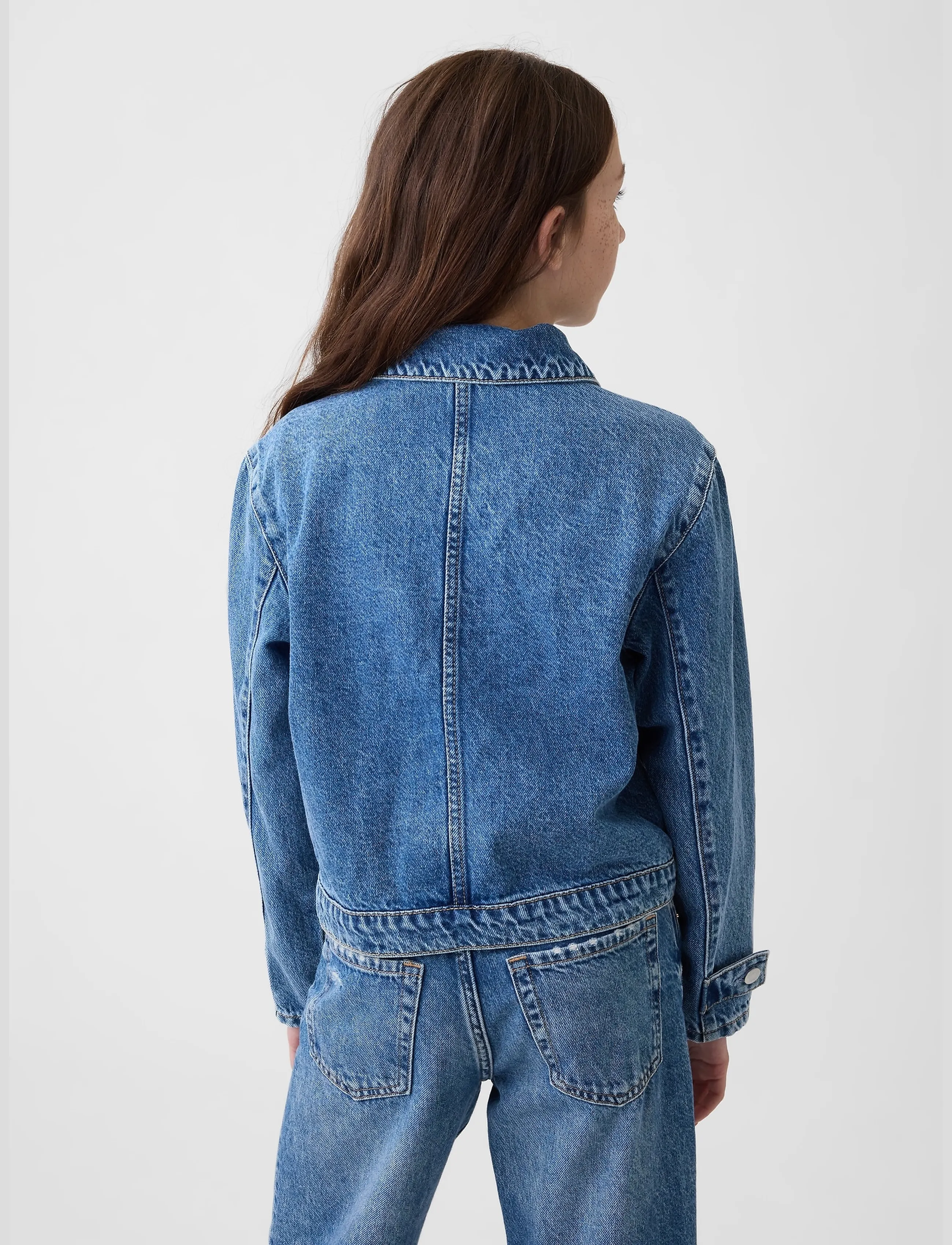 GAP - Kids Denim Patch Pocket Jacket - jeansjacken - medium wash - 2