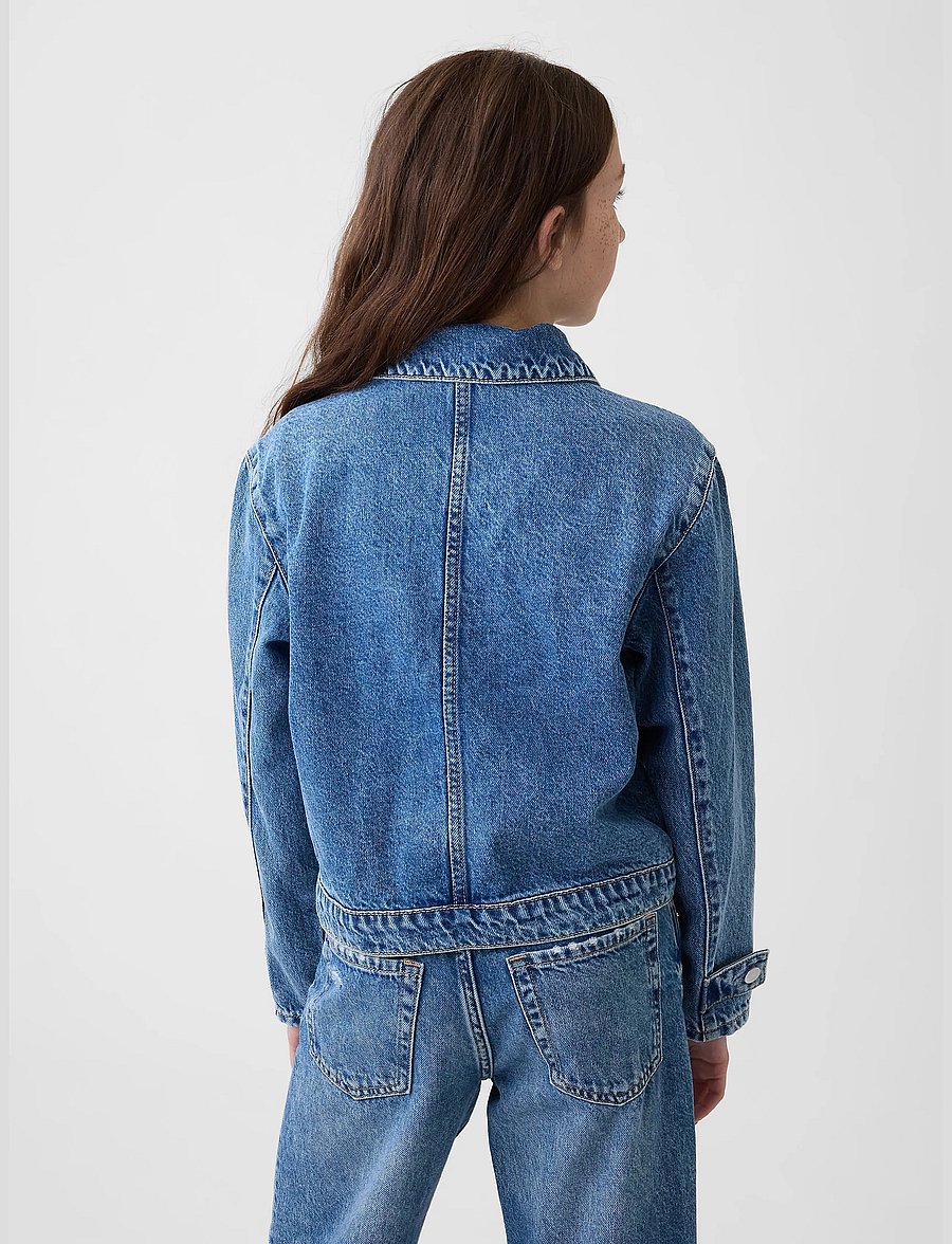 GAP - Kids Denim Patch Pocket Jacket - jeansjacken - medium wash - 2