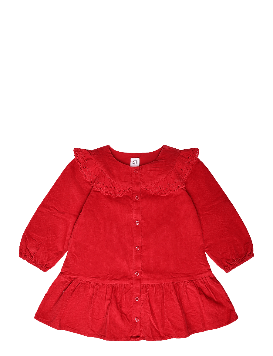 GAP - Cord Dress from the GAP collection - pikkade varrukatega beebikleidid - modern red 2 - 0