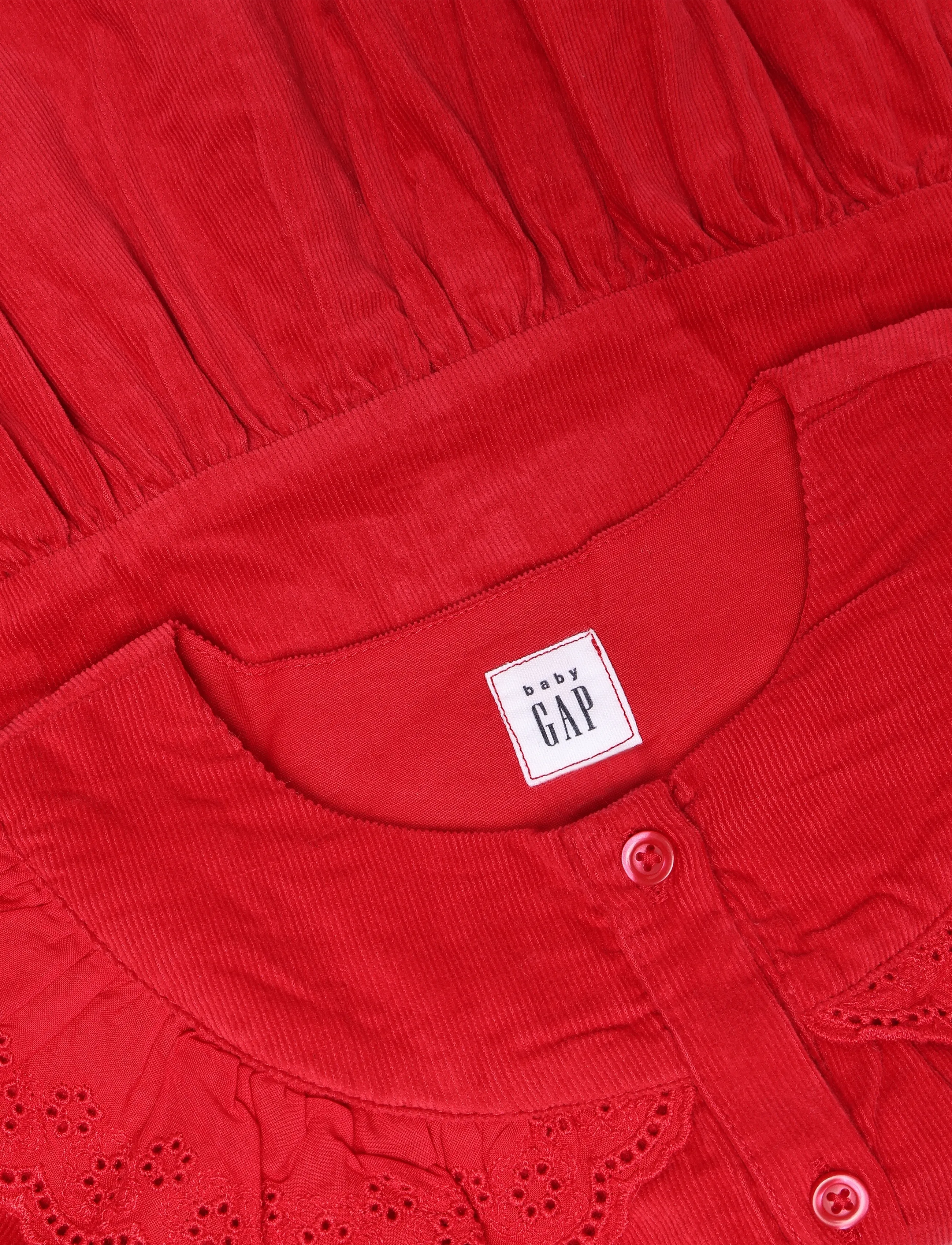 GAP - Cord Dress from the GAP collection - pikkade varrukatega beebikleidid - modern red 2 - 2