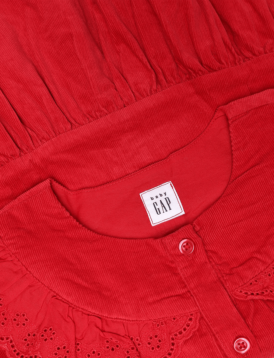 GAP - Cord Dress from the GAP collection - pikkade varrukatega beebikleidid - modern red 2 - 2