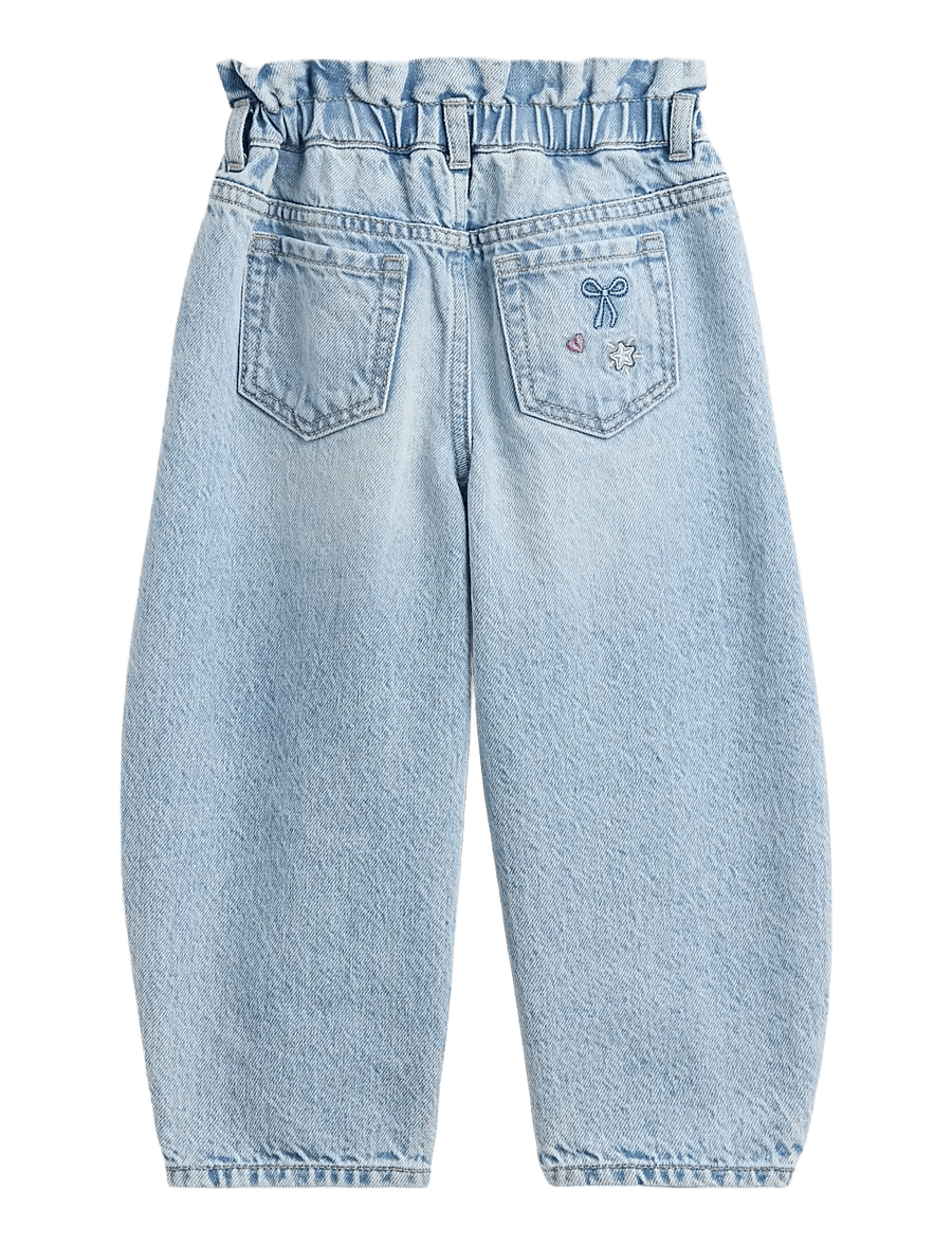 GAP - Baby & Toddler Embroidered Horseshoe Jeans - tapered jeans - medium wash - 2