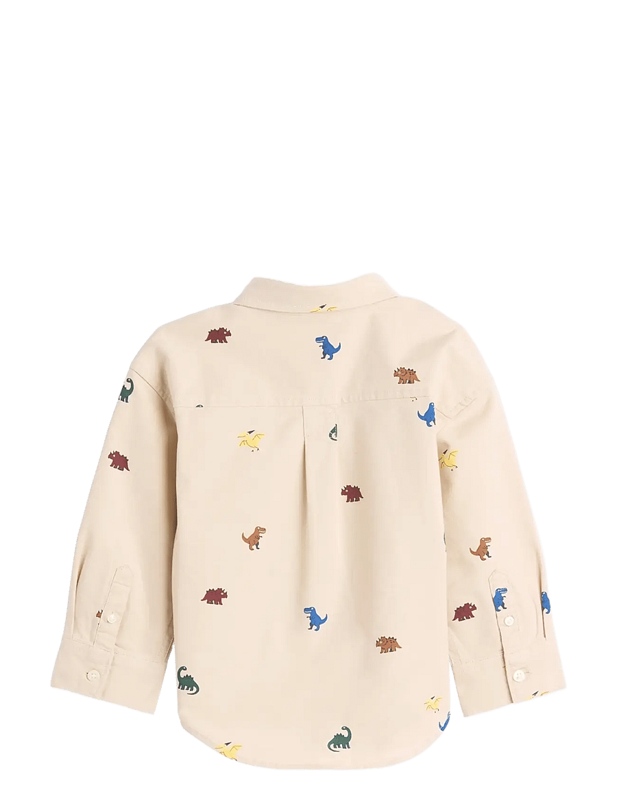 GAP - Baby & Toddler Print Oxford Big Shirt - langärmlige hemden - ao dino - 2