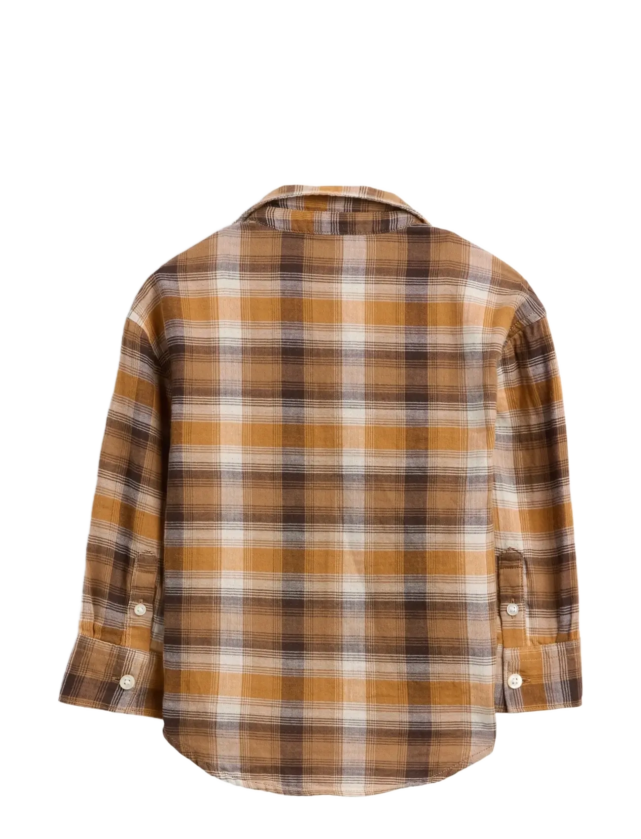 GAP - Double Weave Woven Top from the GAP collection - pikkade varrukatega särgid - kola nut - 2