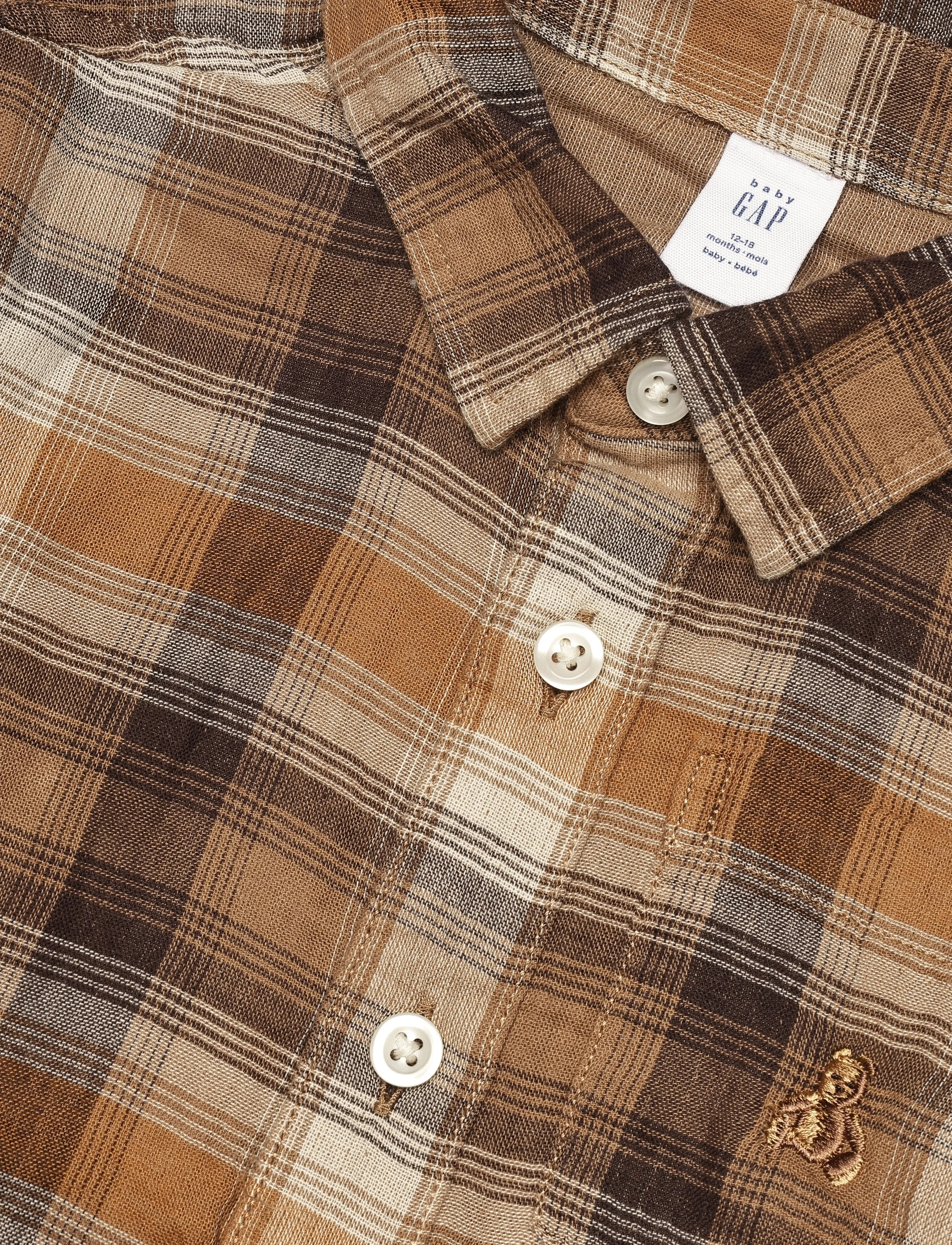 GAP - Double Weave Woven Top from the GAP collection - kola nut - 3