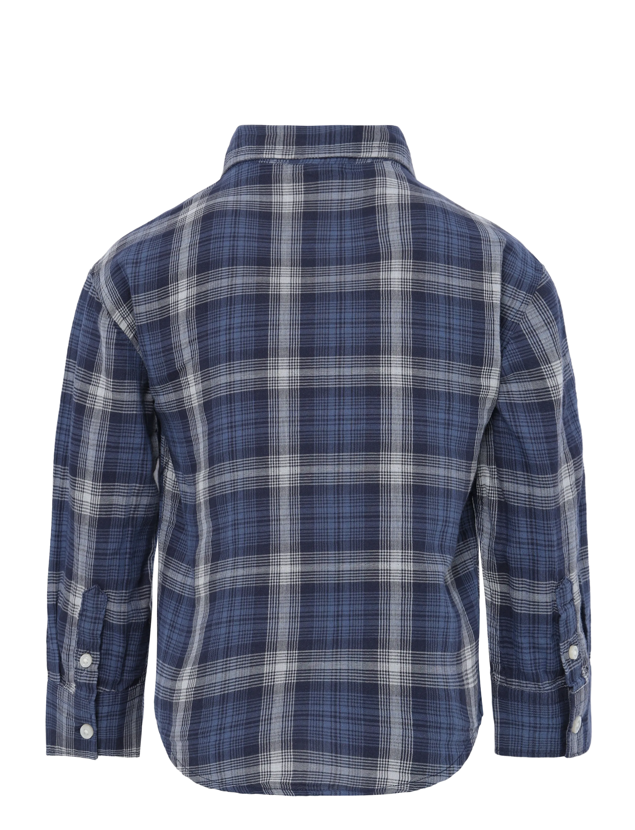 GAP - Double Weave Woven Top from the GAP collection - pikkade varrukatega särgid - vintage navy - 2
