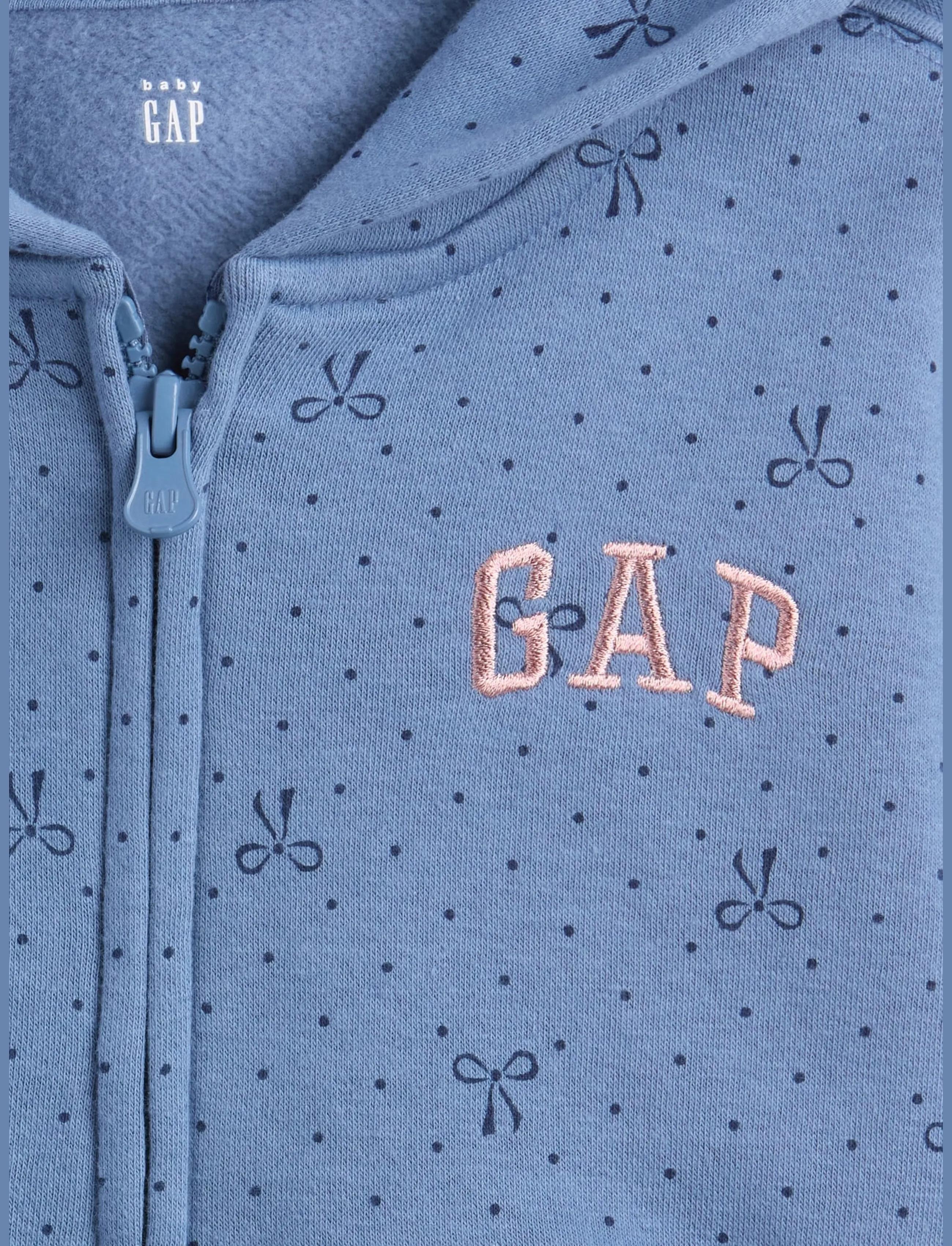 GAP - Baby & Toddler VintageSoft Logo Zip Hoodie - einkaufen nach alter von - bainbridge blue - 2