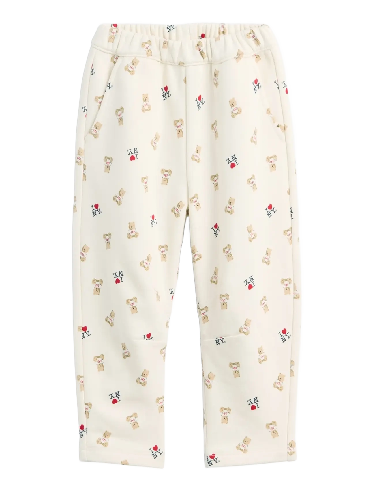 GAP Baby & Toddler VintageSoft I Heart NY Pull-On Pants - Bottoms - BRANNAN BEAR / cream