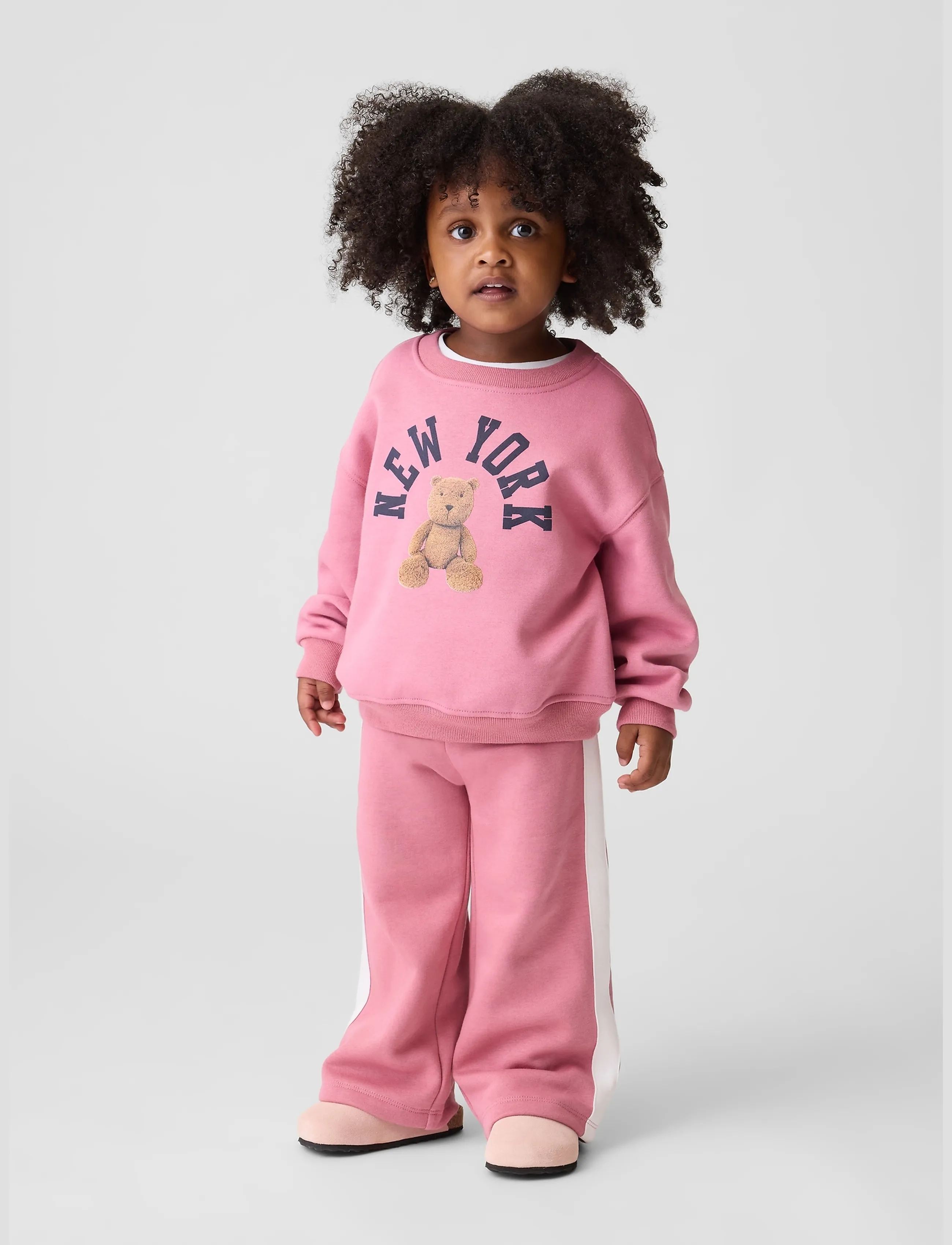 GAP Baby & Toddler Vintagesoft Track Sweatpants, 110, Pink, Underdele > Joggingbukser, Børn