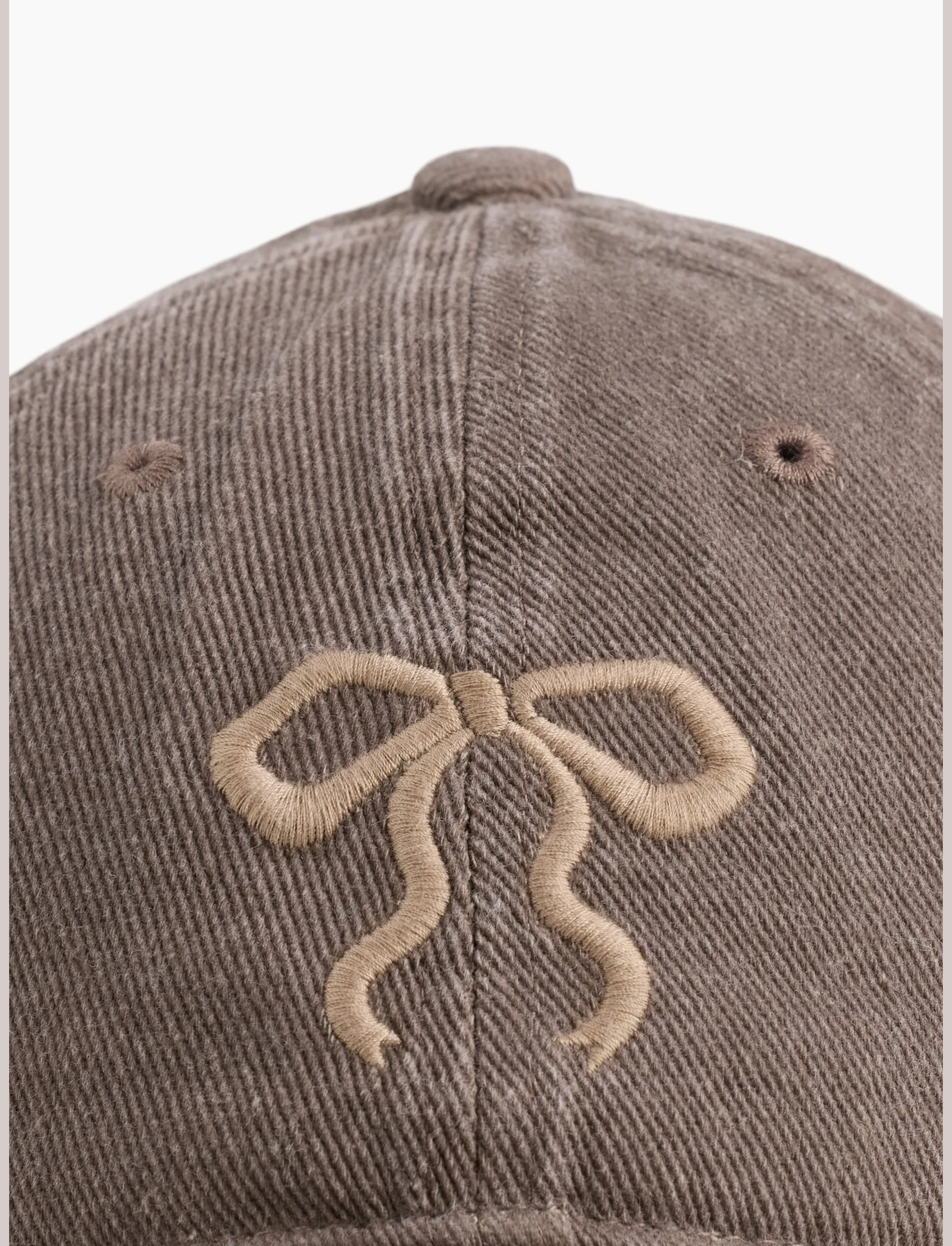 GAP - Kids Denim Bow Baseball Hat - caps - toasted almond - 2